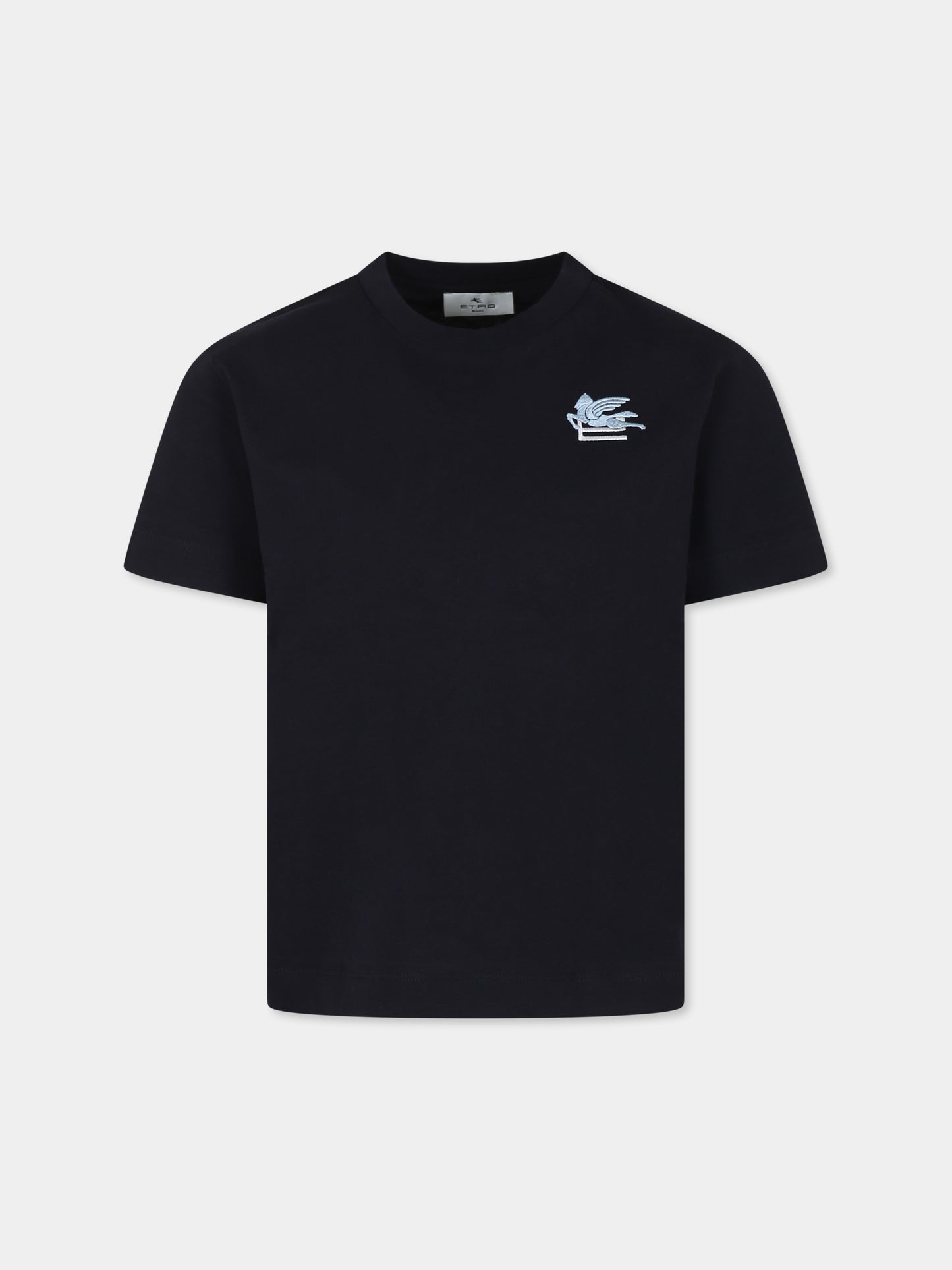 T-shirt blu per bambino con Pegaso,Etro,GV8A61 Z2081 635