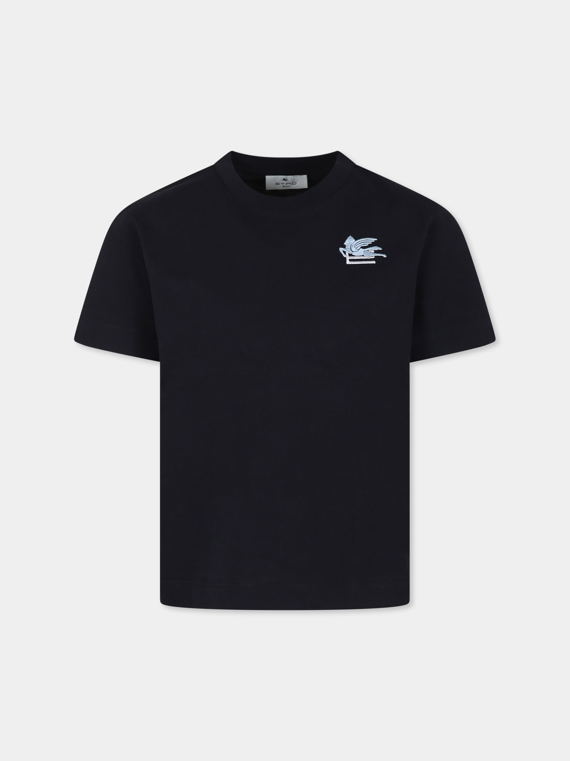 T-shirt blu per bambino con Pegaso,Etro,GV8A61 Z2081 635