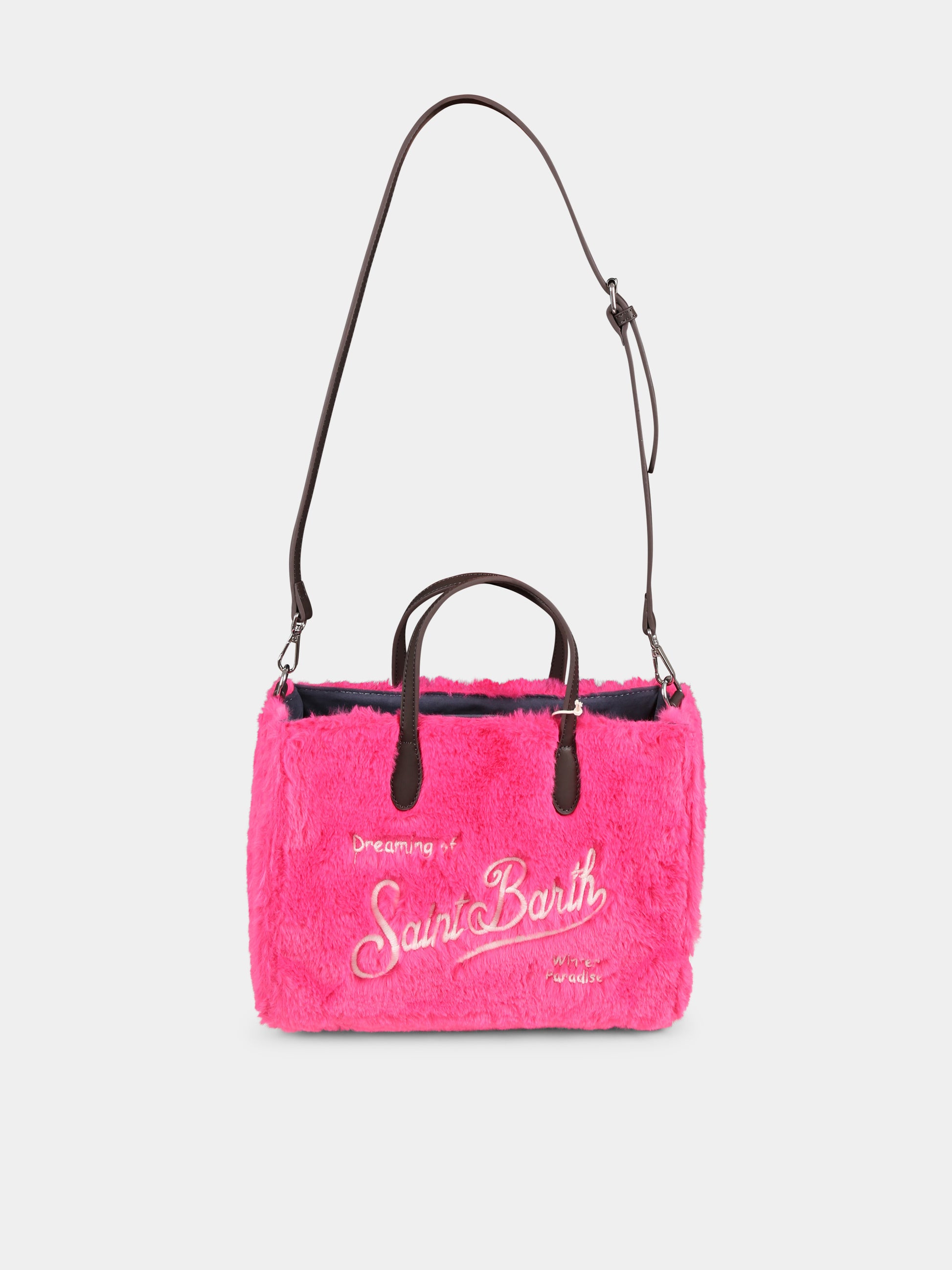 Borsa fucsia Vivian per bambina con logo,Mc2 Saint Barth,VIV0002 01072C