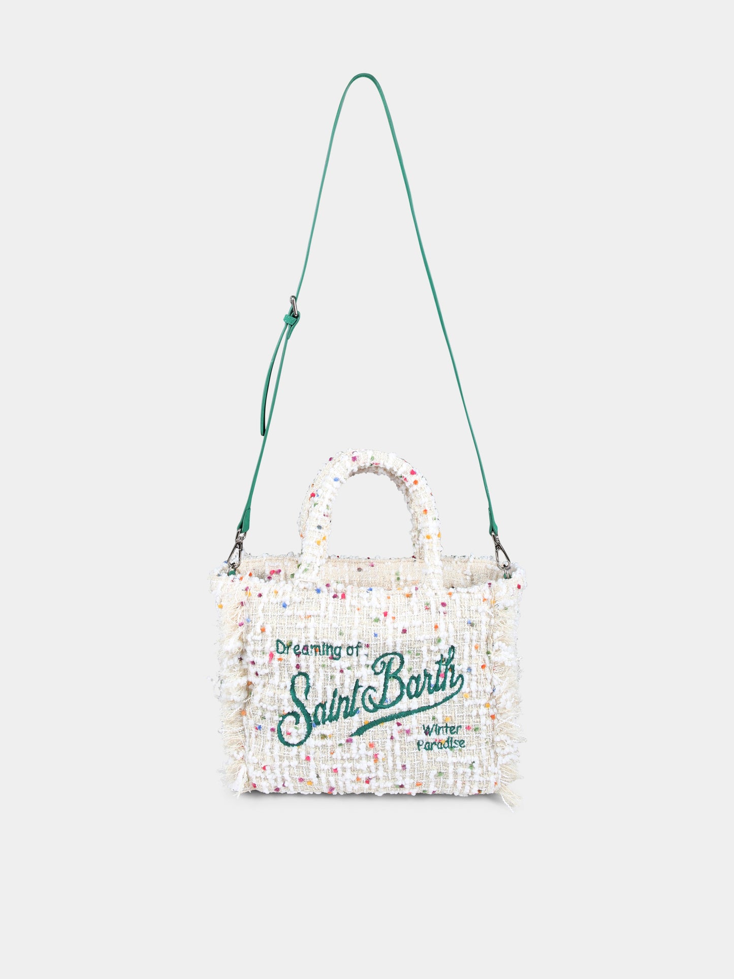 Borsa avorio Colette per bambina con logo,Mc2 Saint Barth,COL0015 00244G