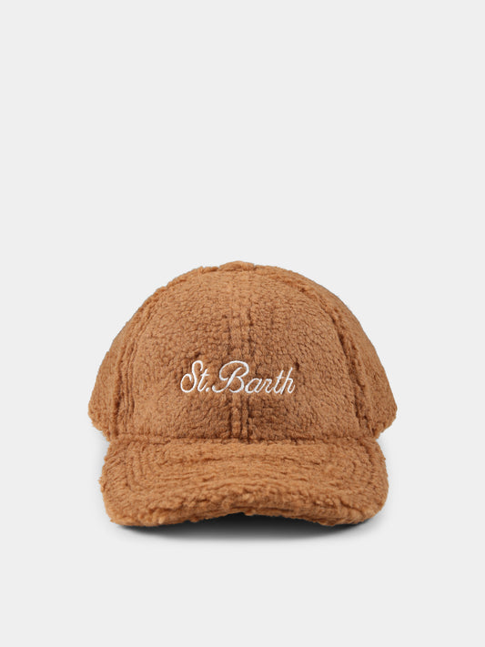 Cappello marrone per bambini con logo,Mc2 Saint Barth,BASB0008 01276G