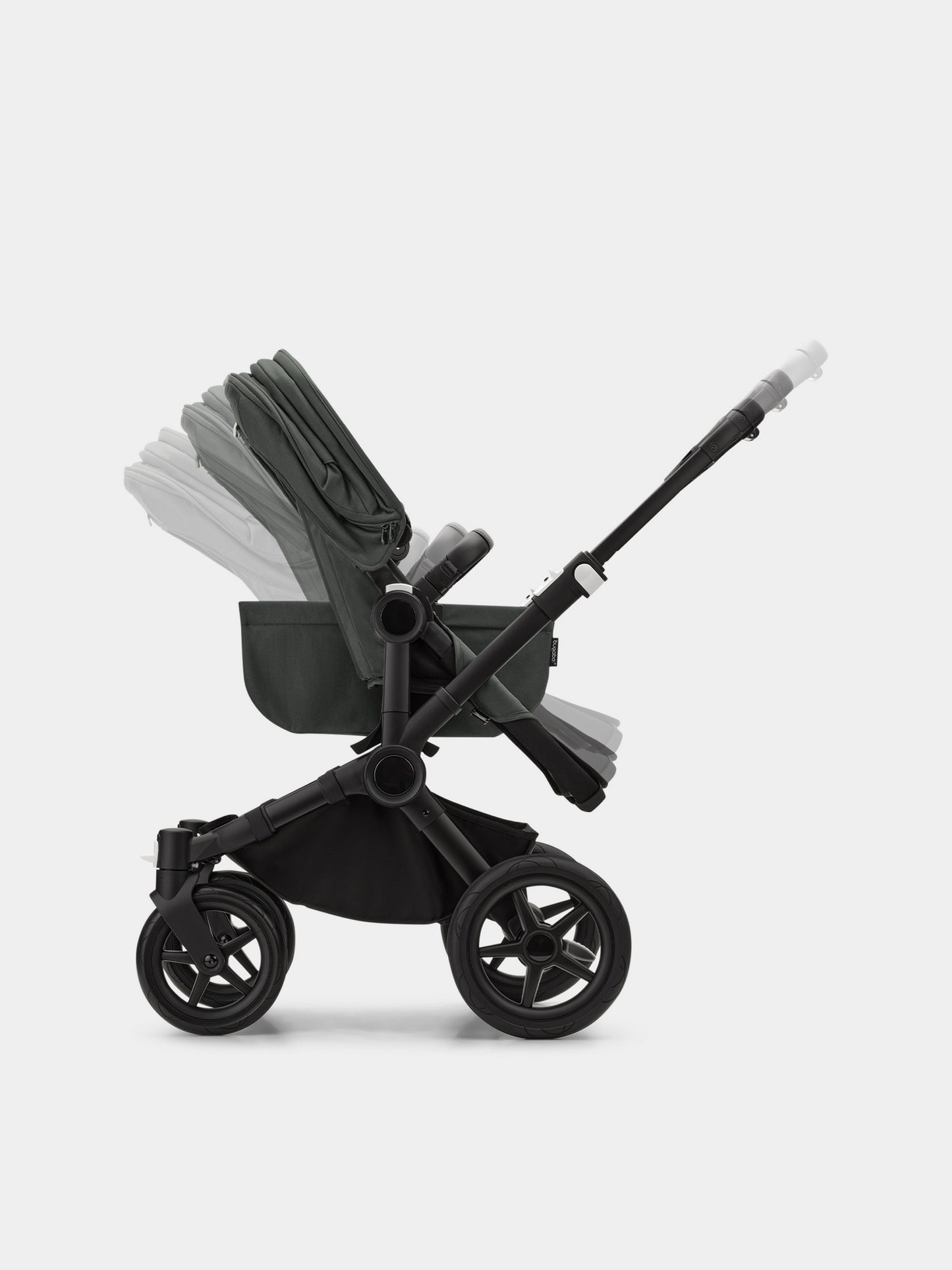 Bugaboo Donkey 5 Mono completo Black/Forest green per neonati