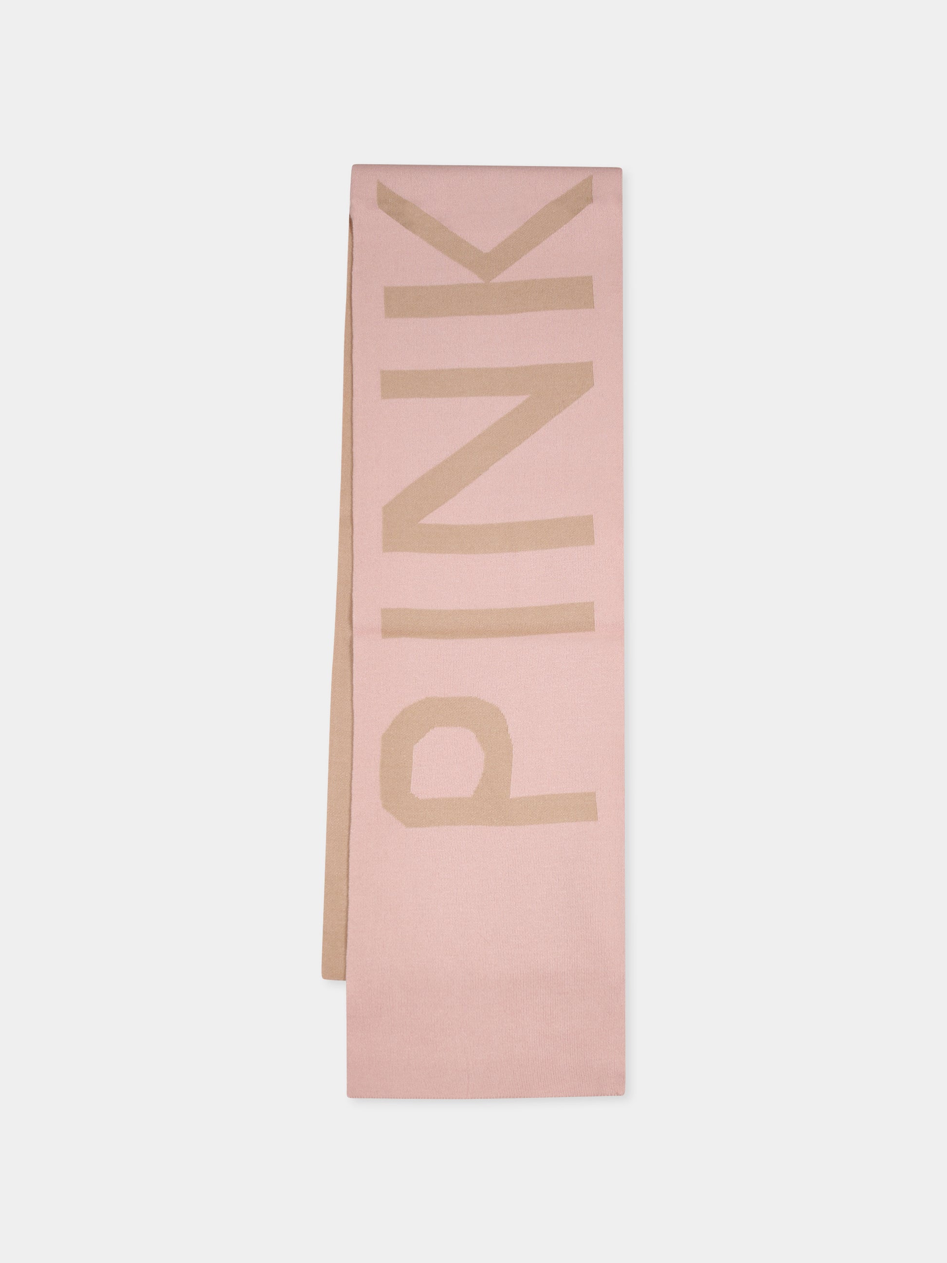 Sciarpa rosa per bambina con logo,Pinko,F4PIJGSC098 261