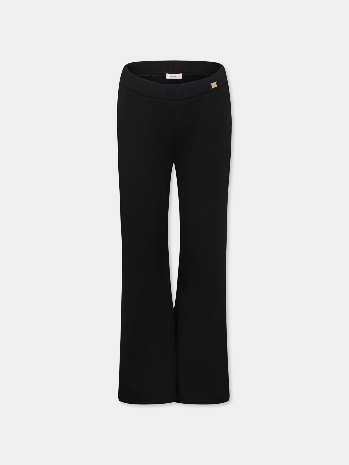 Pantaloni neri per bambina con logo,Pinko,F4PIJGPA142 110