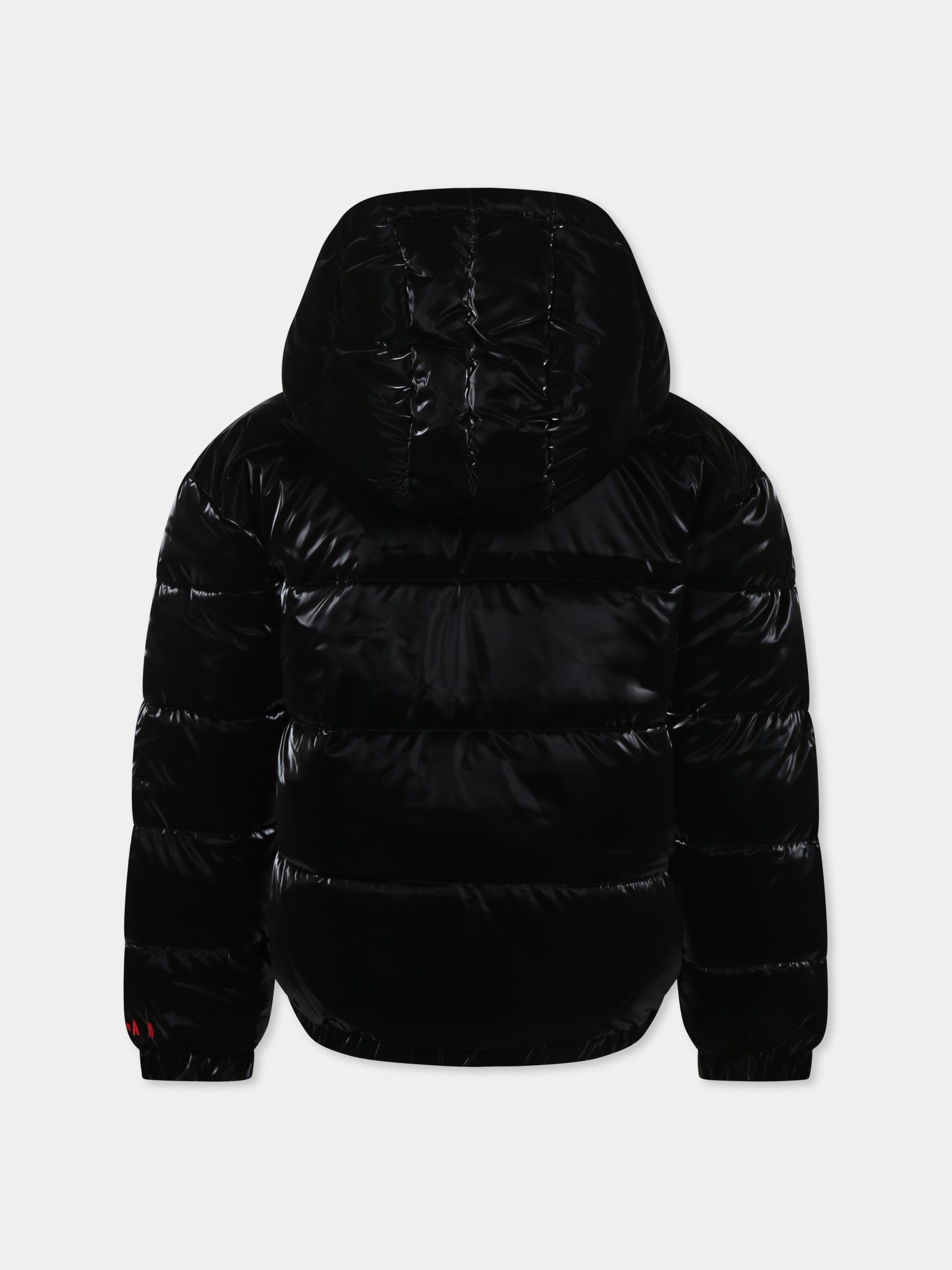 Piumino nero per bambino con Jumpman,Jordan,35C483 023