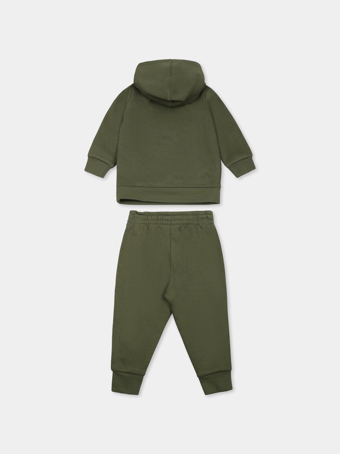 Green suit for babykids with logo