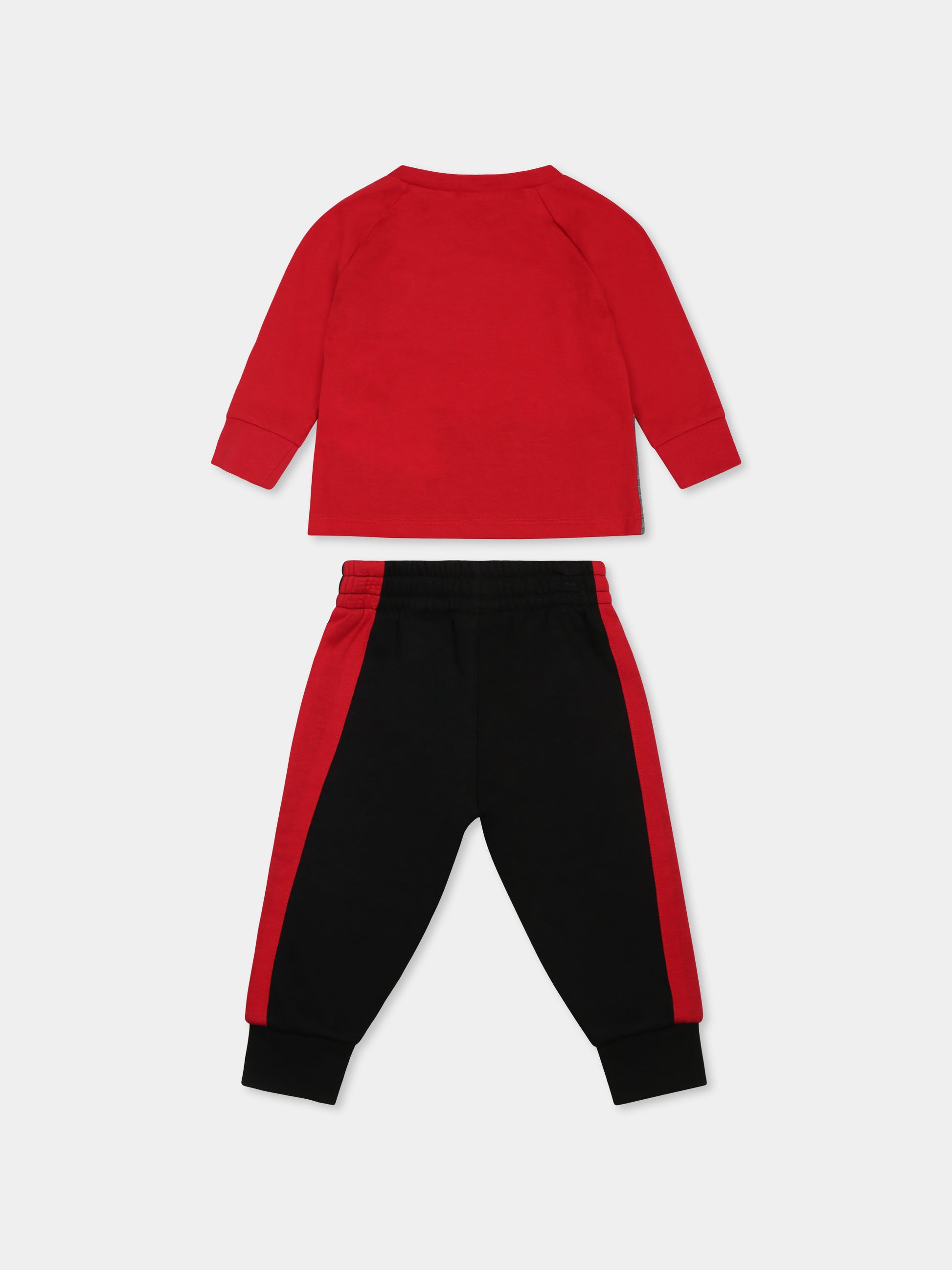 Completo rosso per neonato con Jumpman,Jordan,65C053 KR5