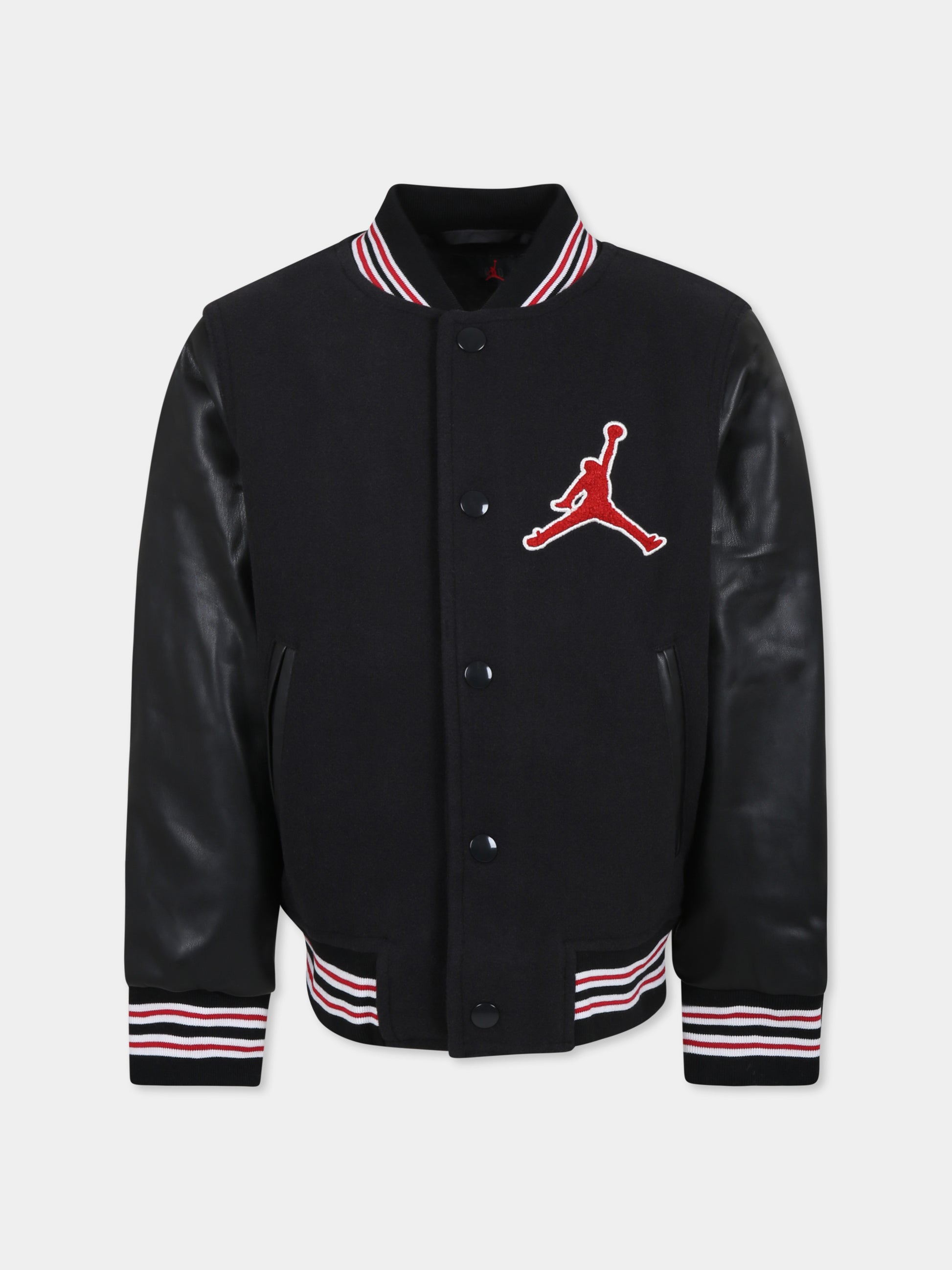 Bomber nero per bambino con jumpman,Jordan,45C486 023