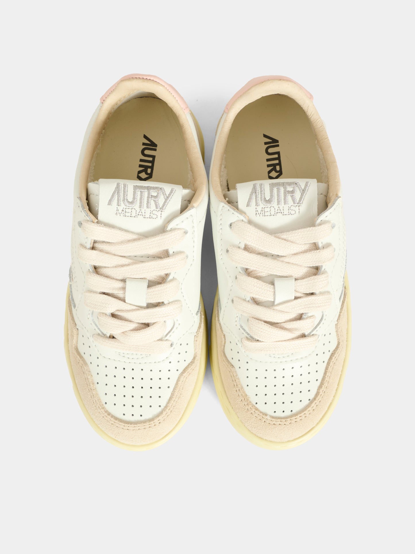 Sneakers bianche per bambina con logo,Autry,KULK FS05