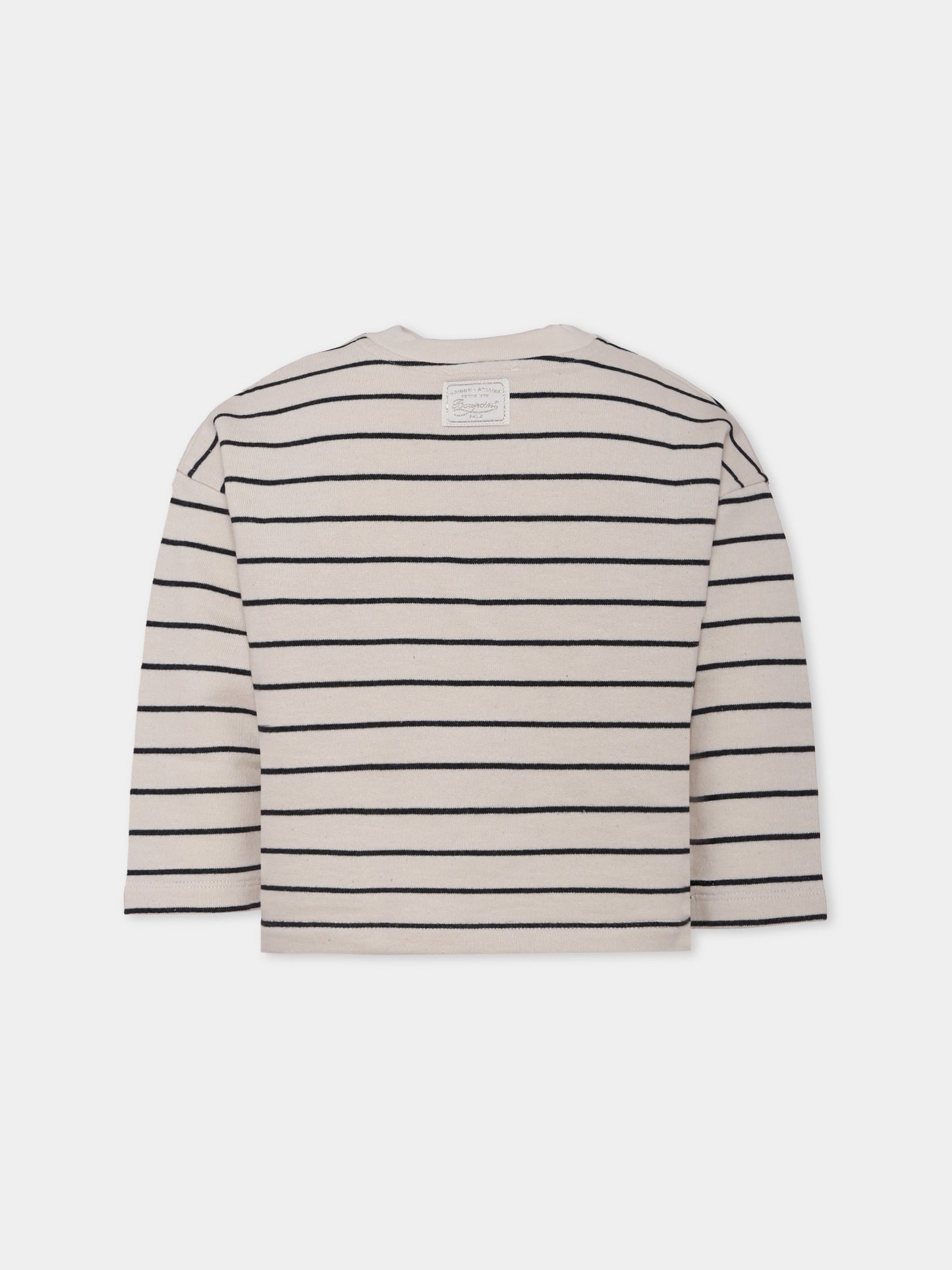 Felpa avorio per bambina con macchina fotografica,Bonpoint,P05GSWK00001 299