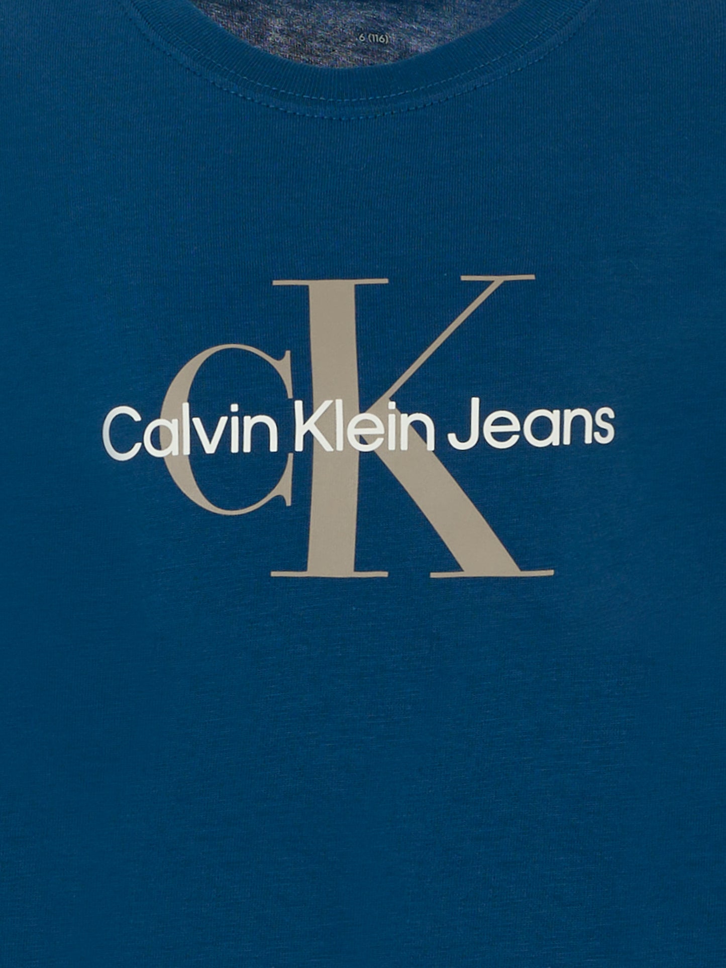 T-shirt blu per bambino con logo,Calvin Klein Kids,25CCKIU0IU00676 C3I