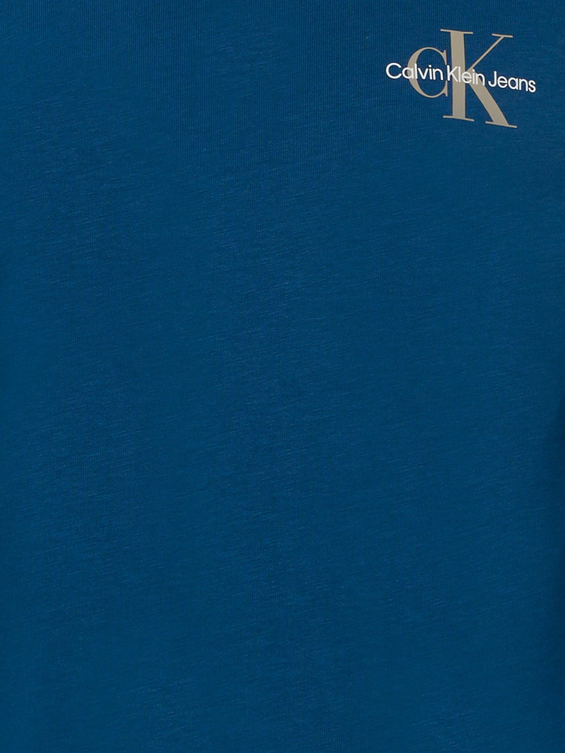 T-shirt blu per bambino con logo,Calvin Klein Kids,25CCKIU0IU00677 C3I