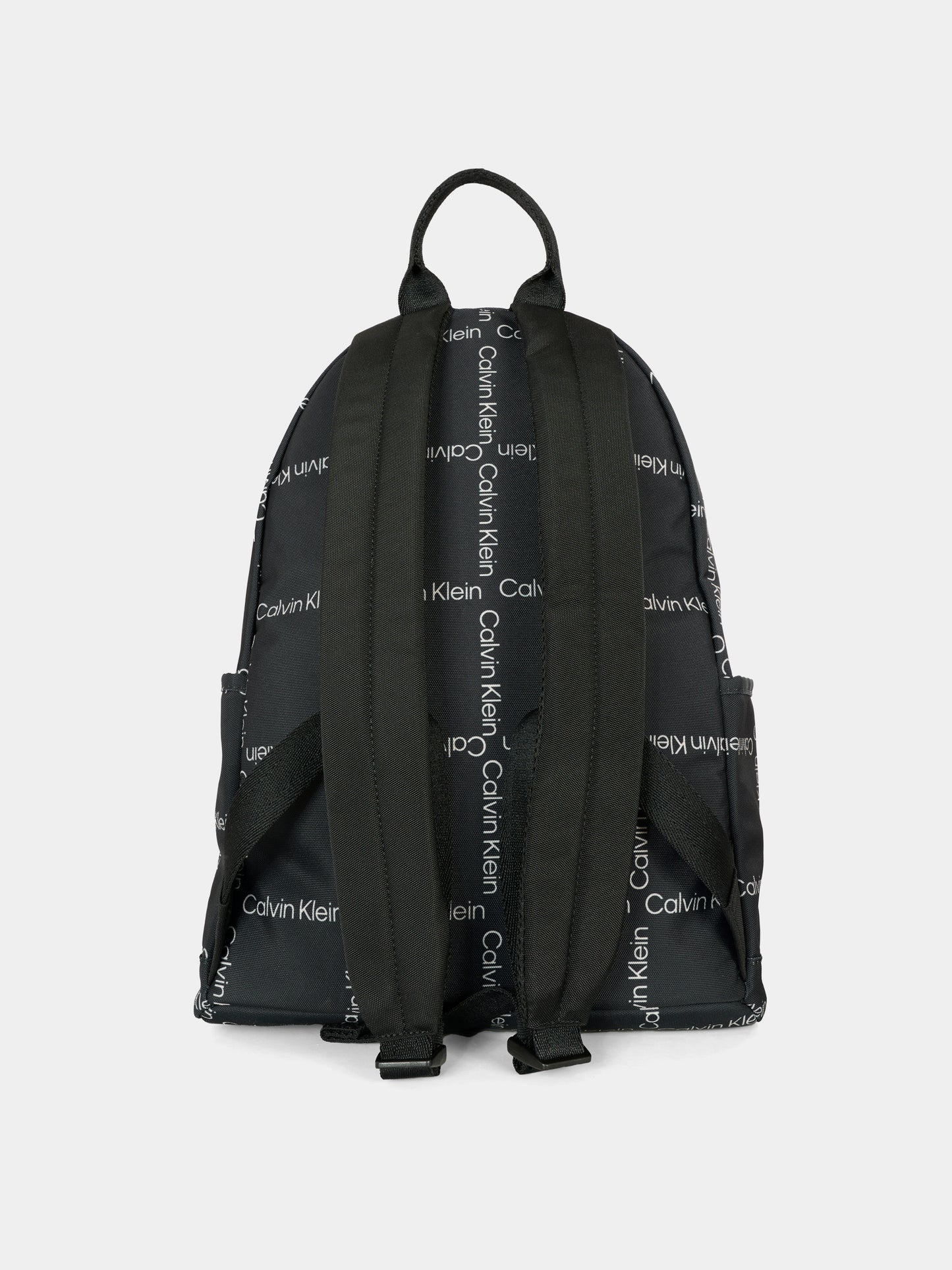Zaino nero per bambino con logo bianco,Calvin Klein Kids,25CCKIU0IU00711 0GQ
