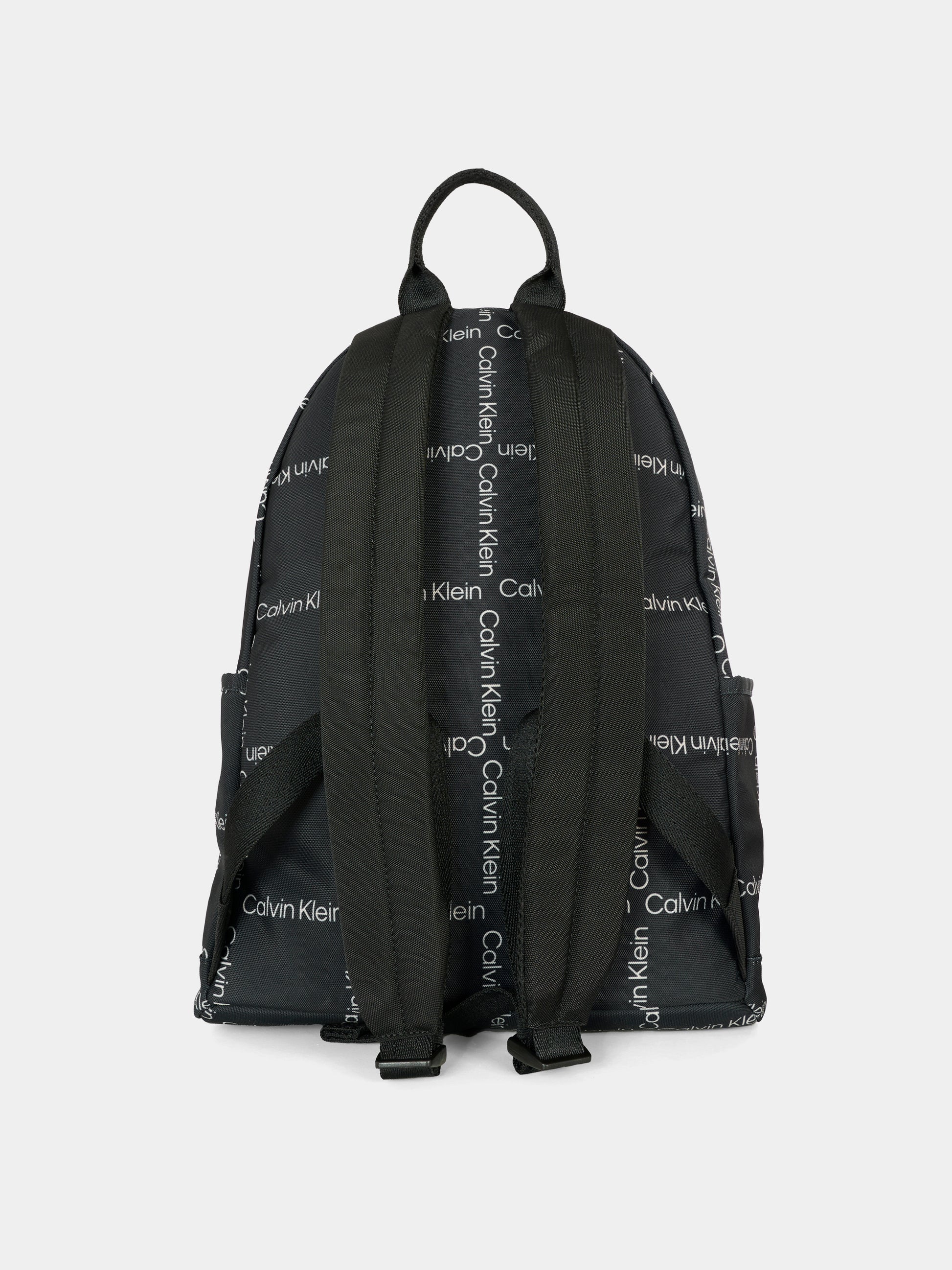 Zaino nero per bambino con logo bianco,Calvin Klein Kids,25CCKIU0IU00711 0GQ