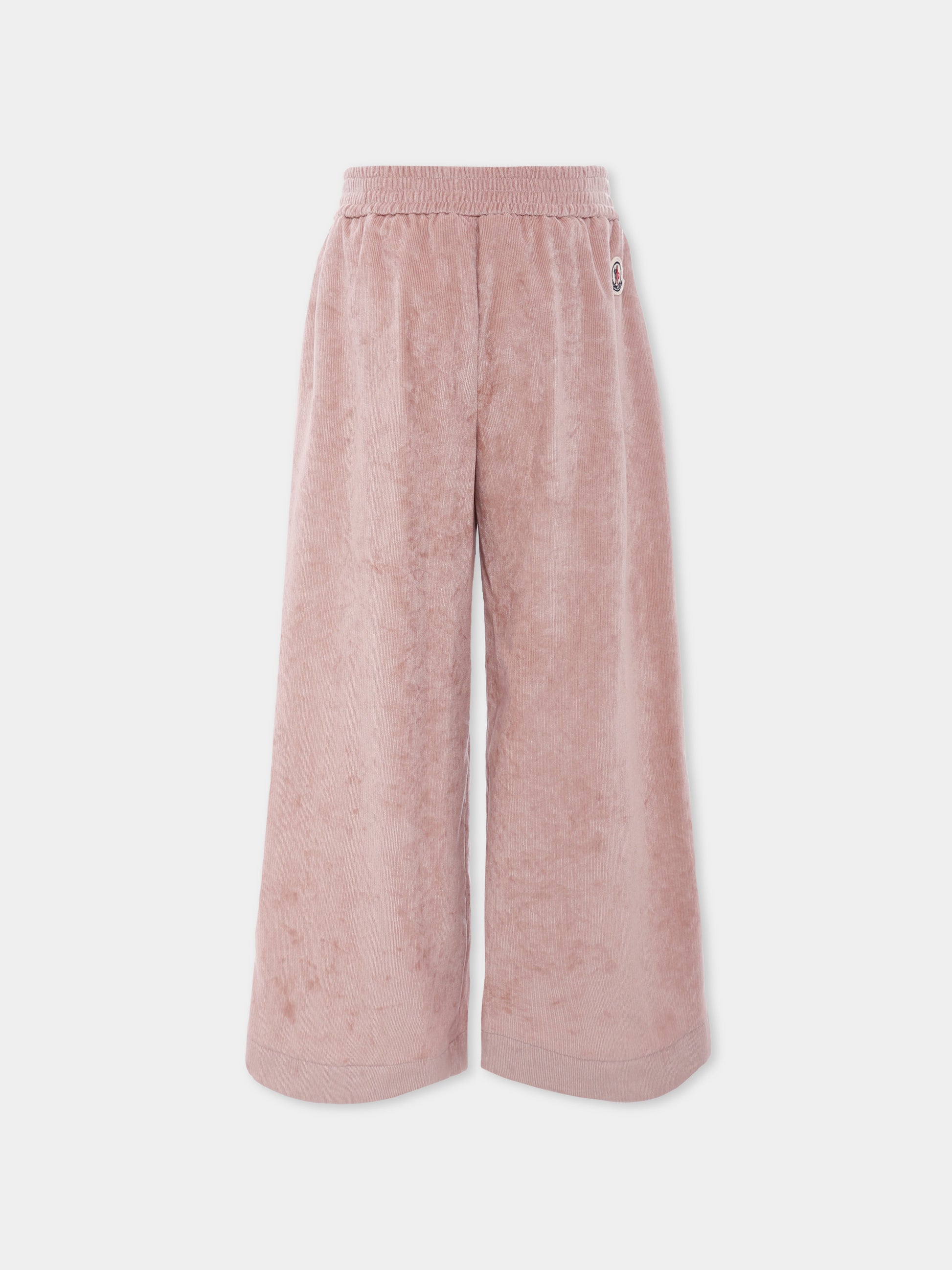 Pantaloni rosa per bambina con logo,Moncler Kids,K2954 - 2A00004 - 598QF 53D