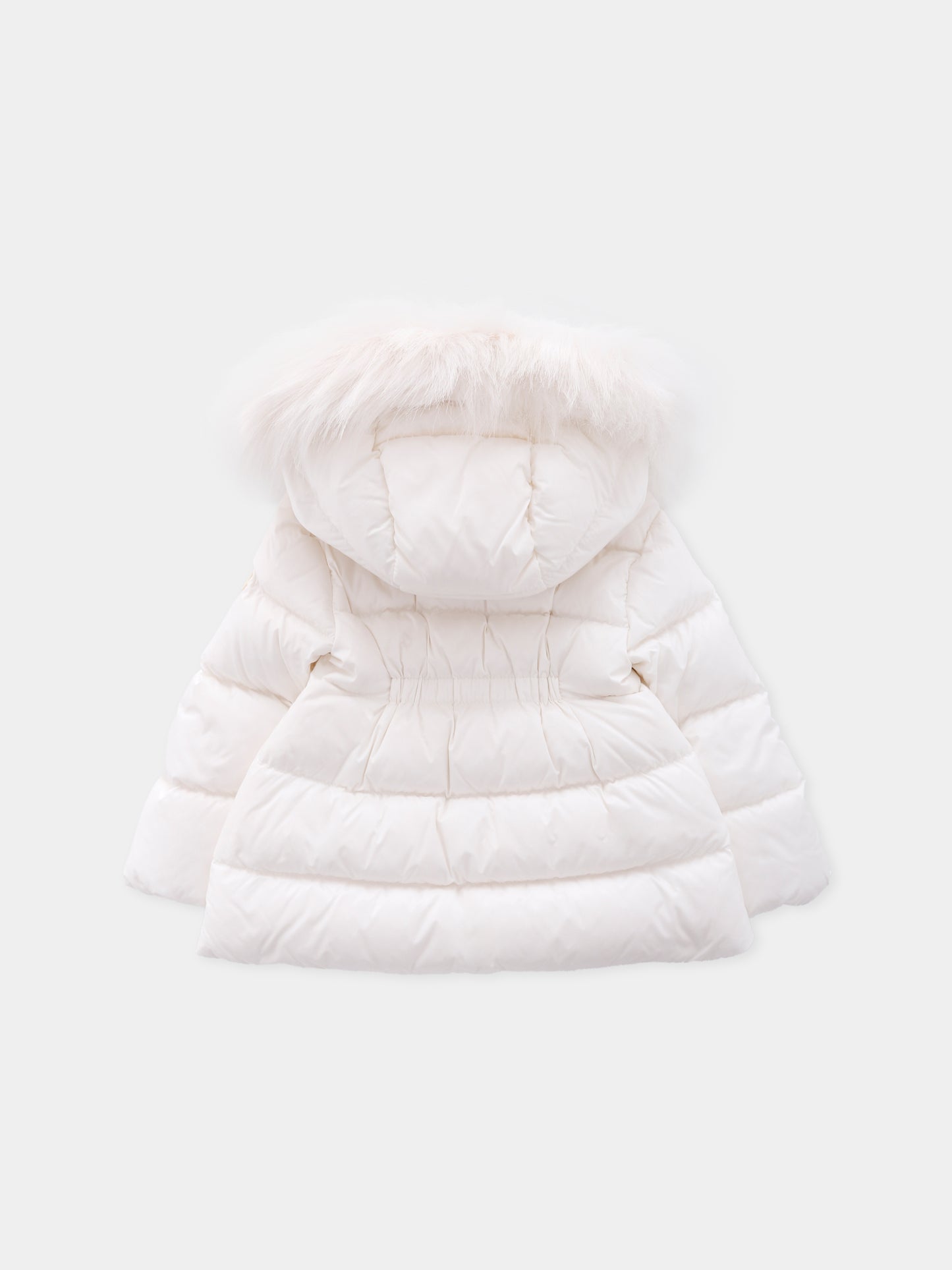 Piumino Obie bianco per neonata con logo,Moncler Kids,K2951 - 1A00012 - 597YF 034