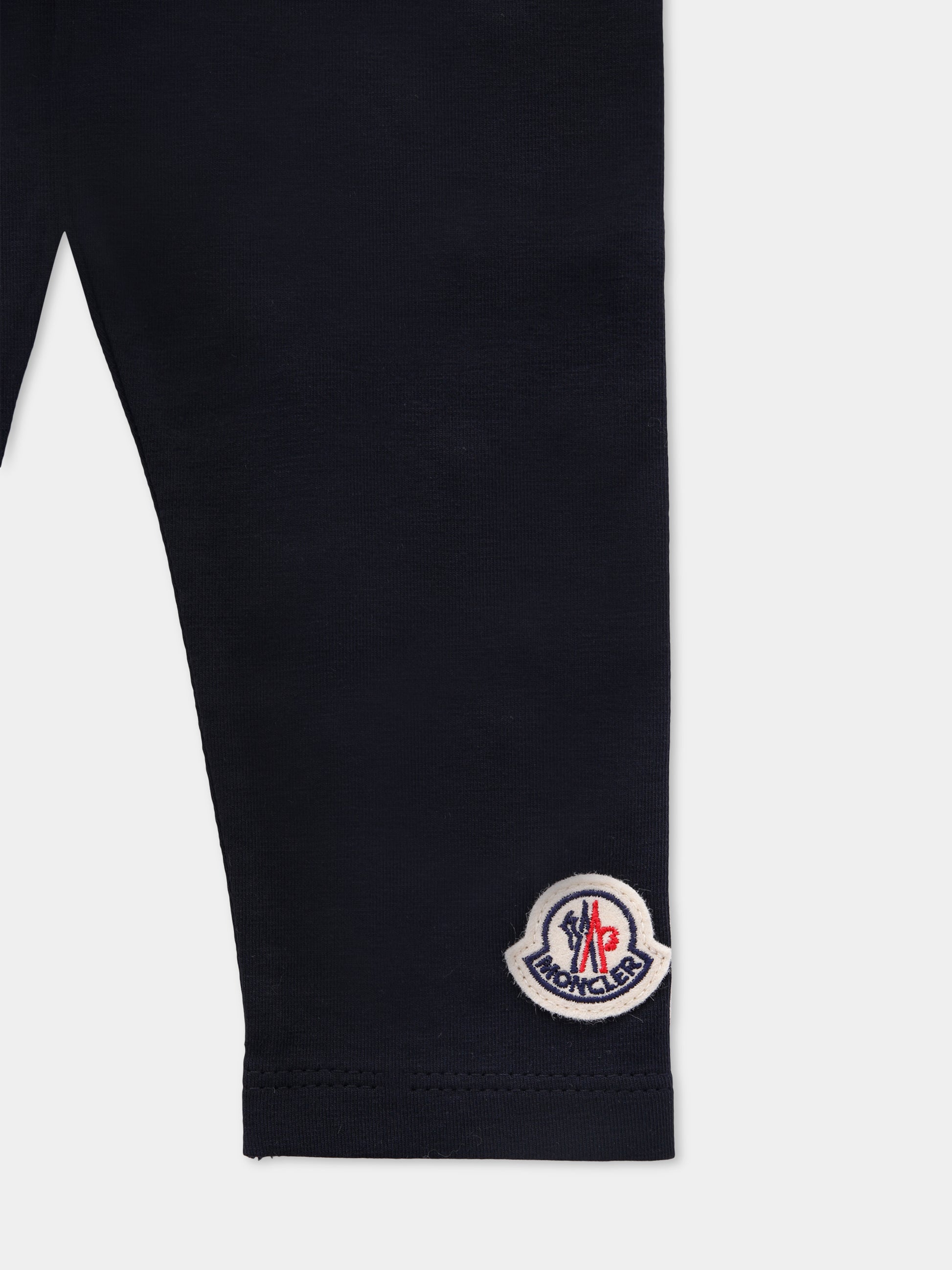Leggings blu per neonata con logo,Moncler Kids,K2951 - 8H00002 - 89AUM 778