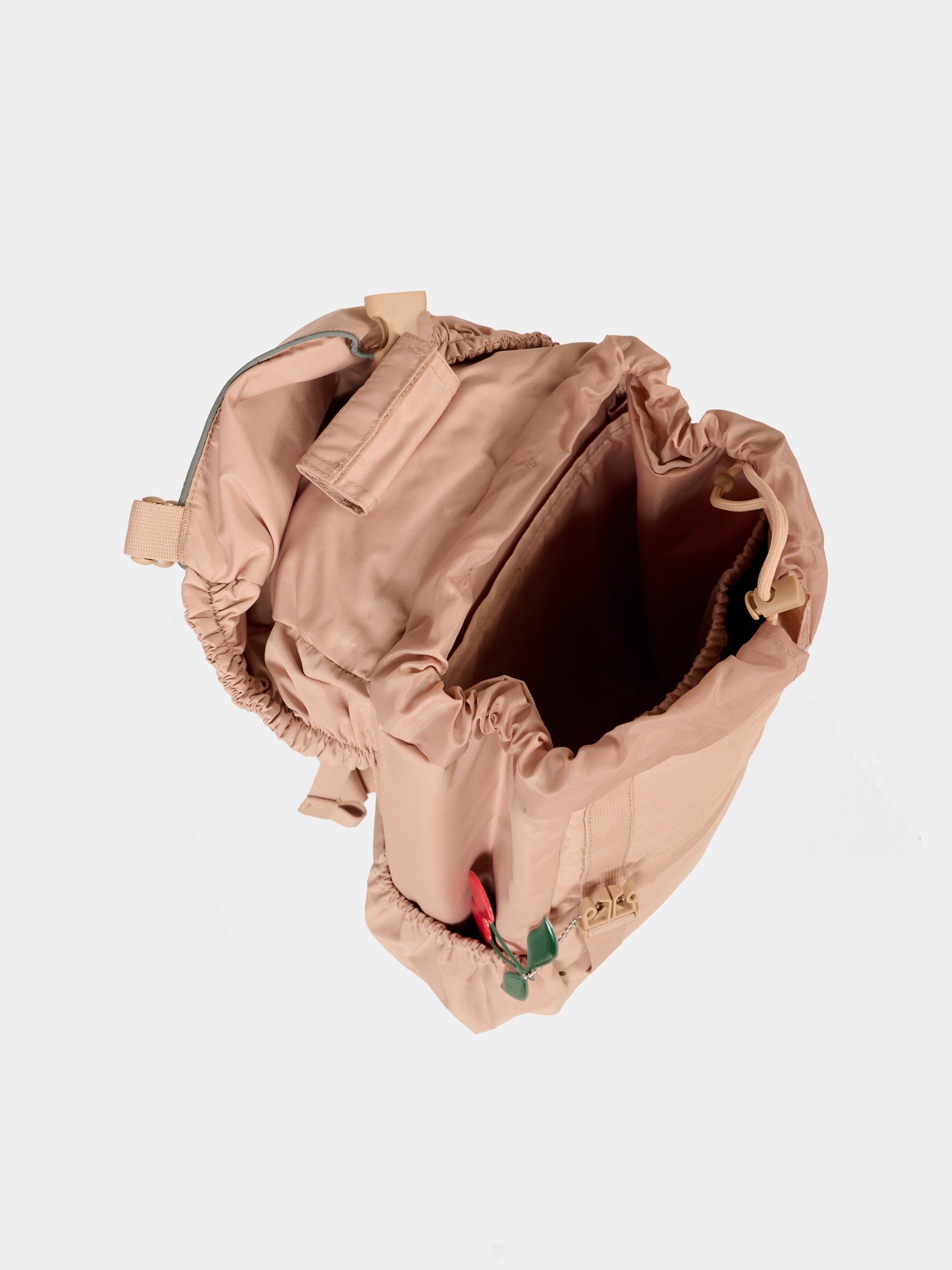 Zaino rosa per bambina con ciliegie,Konges Sløjd,KS103457 MAHOGANY ROSE