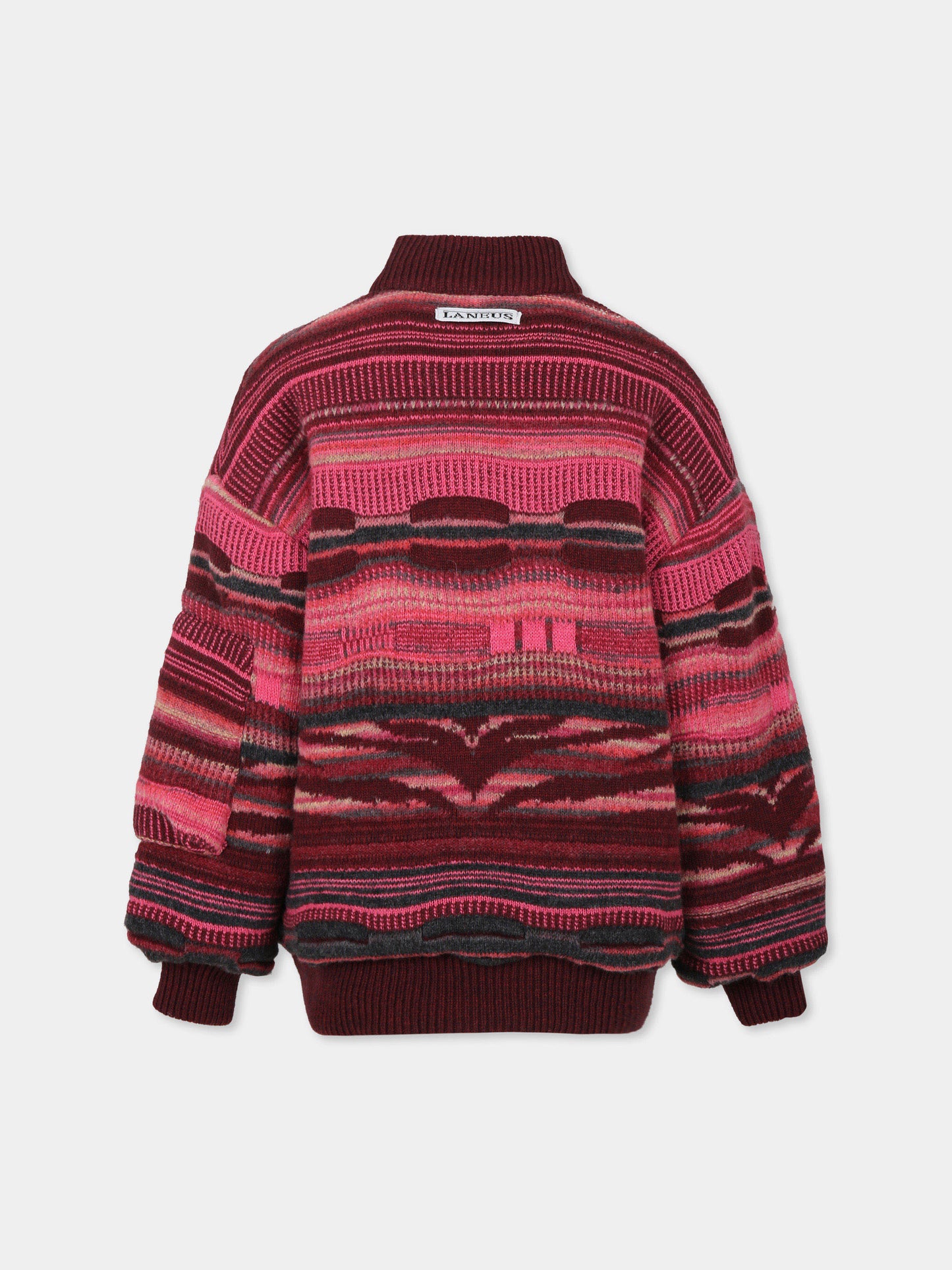 Bomber multicolor per bambina con patch logato,Laneus Kids,F5LKJGKJ062 039