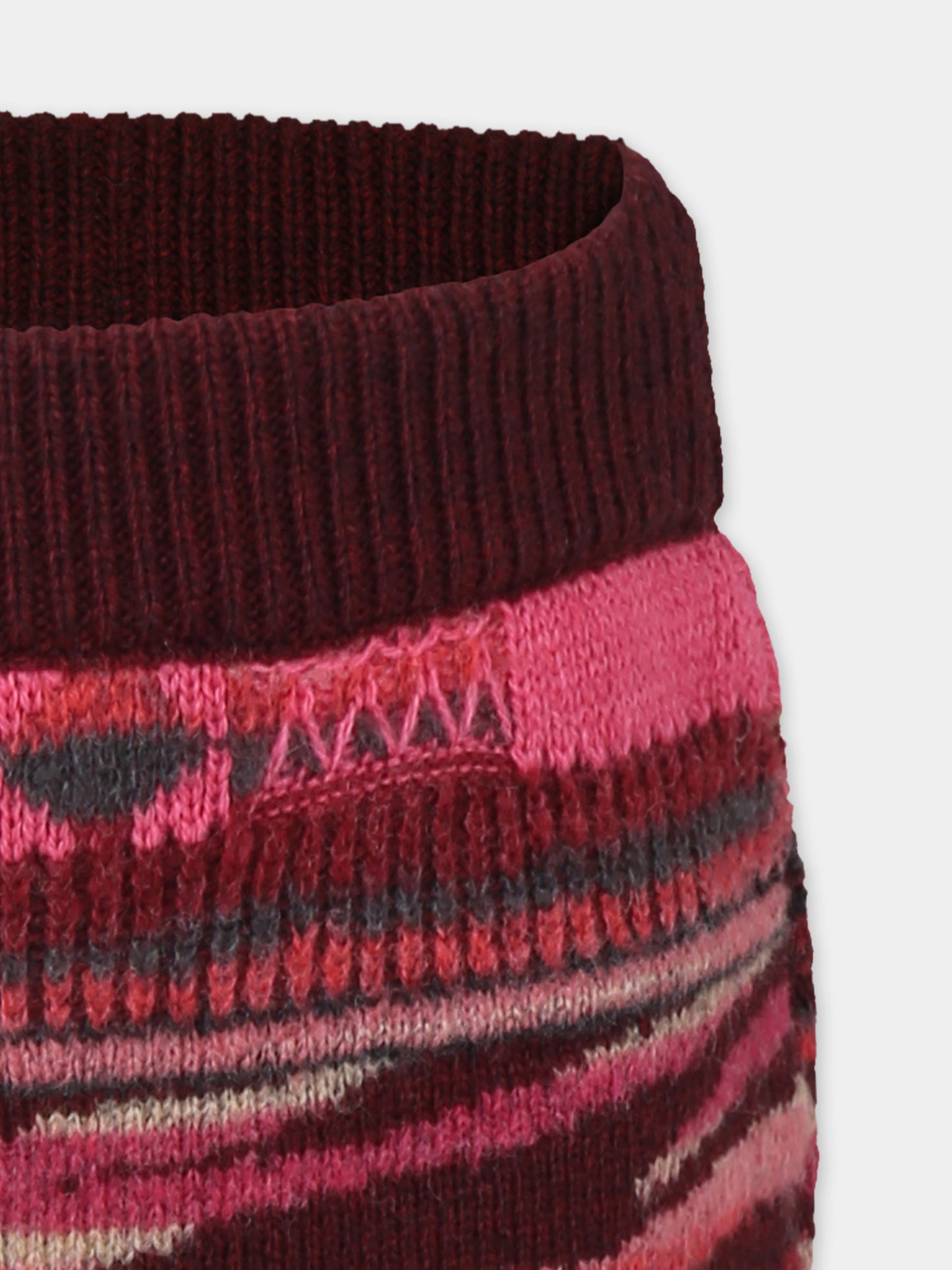 Gonna multicolor per bambina con patch logato,Laneus Kids,F5LKJGKK061 039