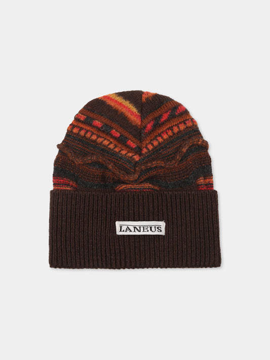 Berretto multicolor per bambini con patch logato,Laneus Kids,F5LKJUHT059 920