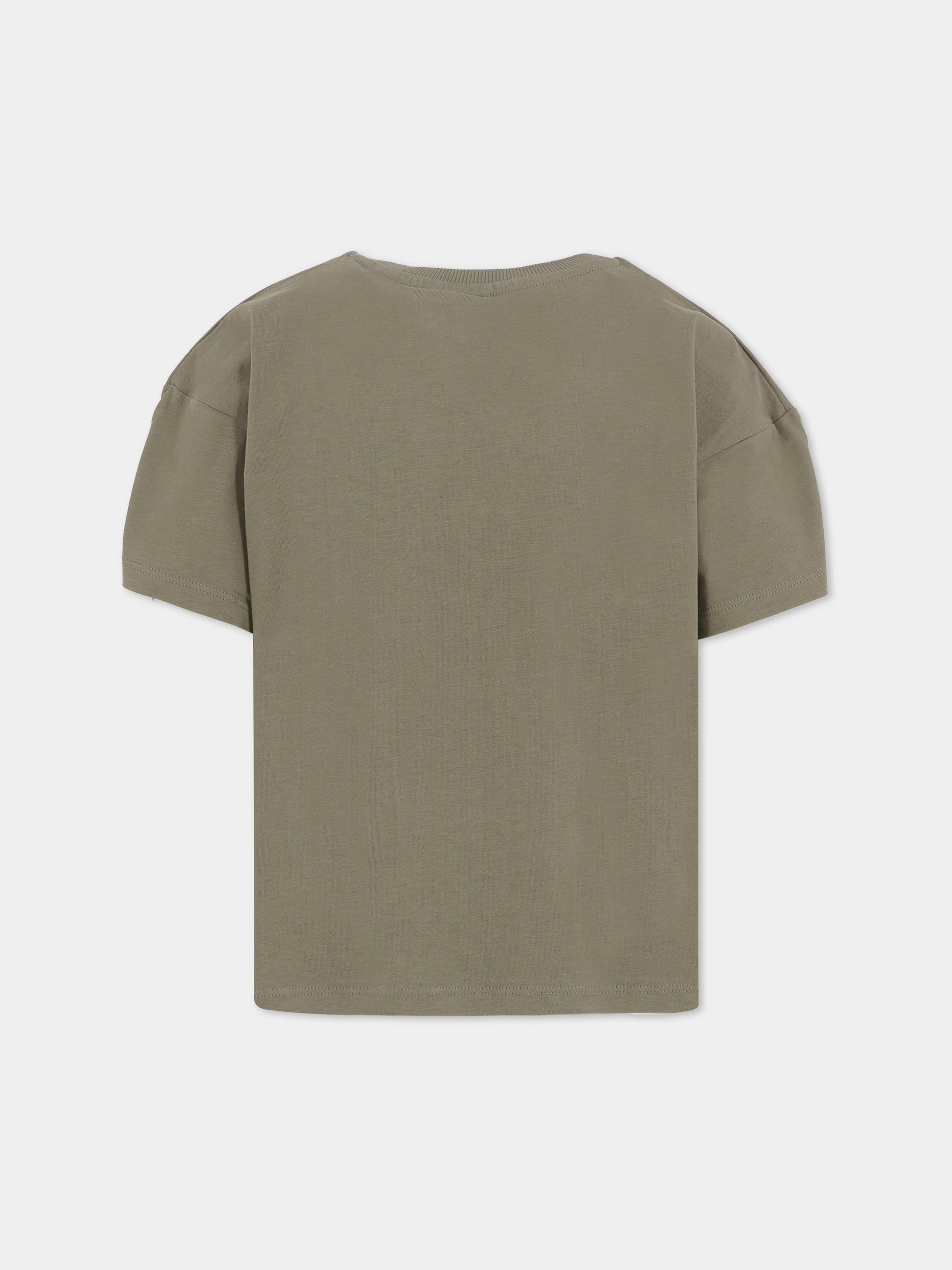 T-shirt grigia per bambino con dinosauro,Mini Rodini,2572013197