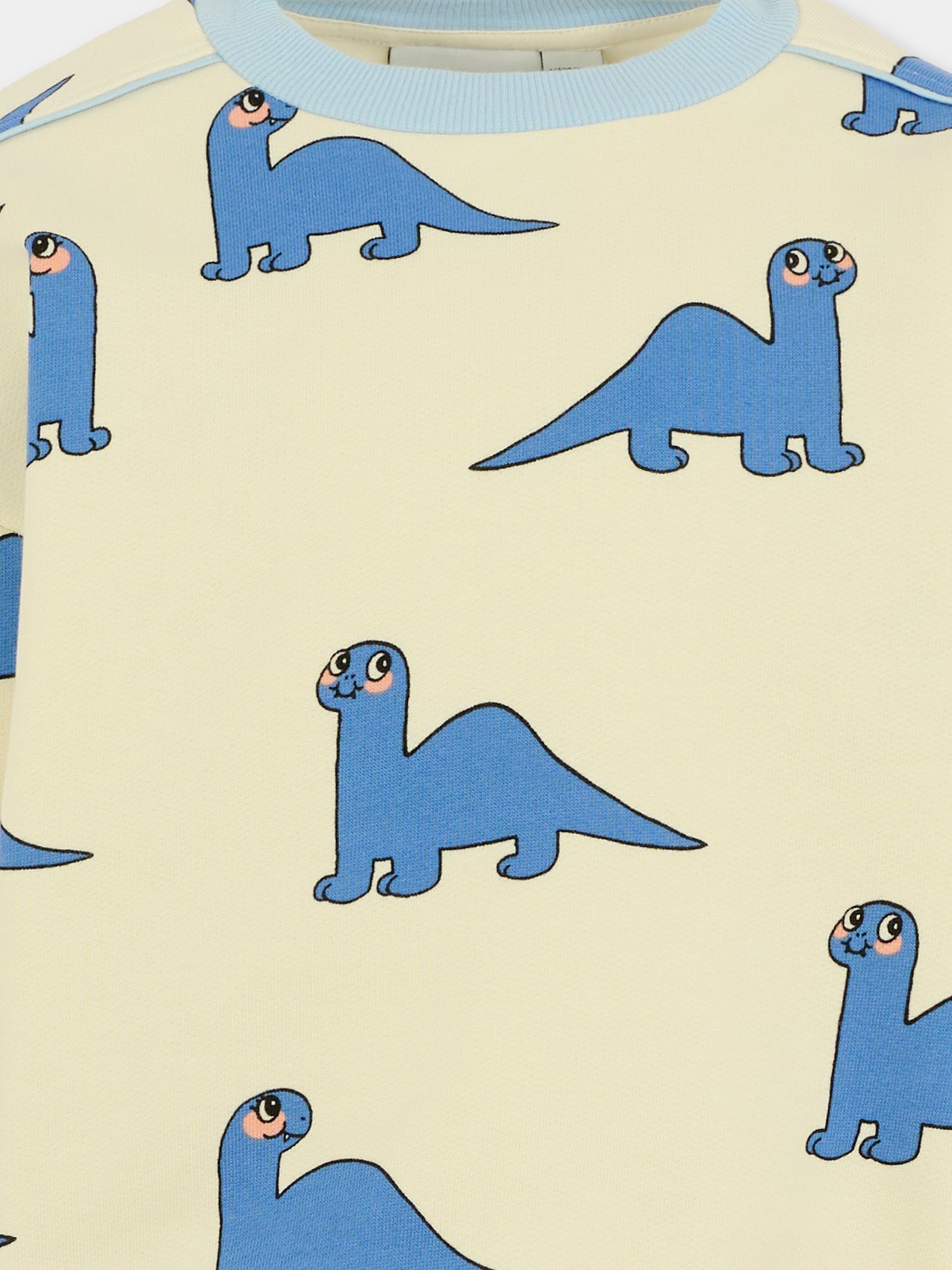 Felpa avorio per bambino con dinosauro all over,Mini Rodini,2572011411