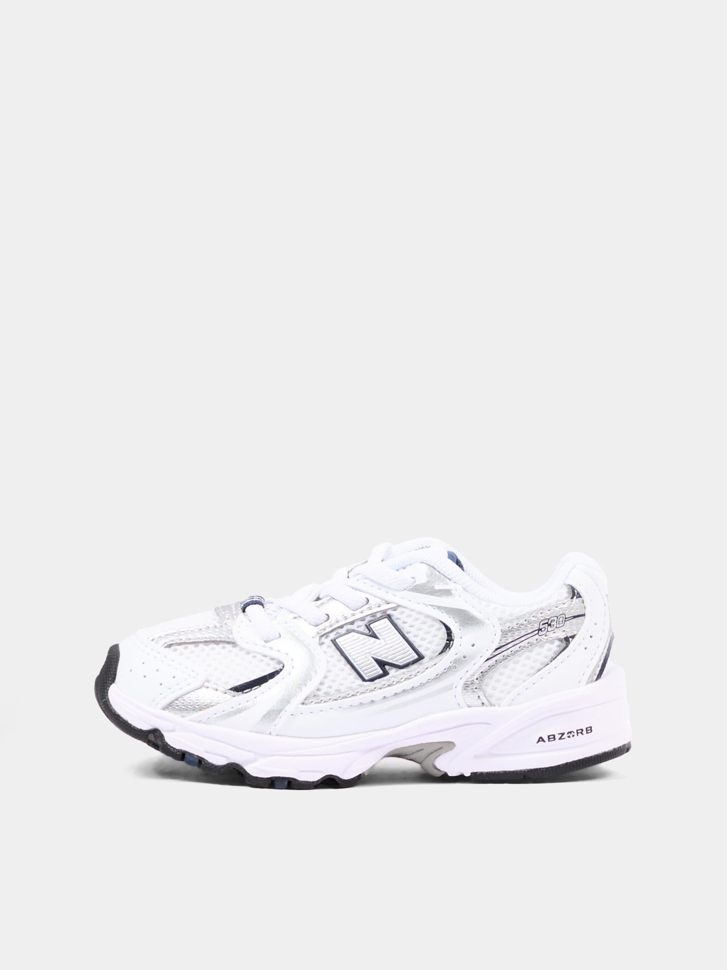 White 530 Bungee Lace sneakers for kids