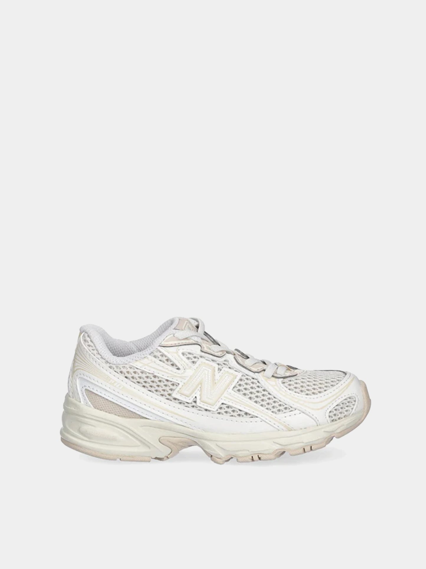 Sneakers 740 bianche e avorio per bambini con logo,New Balance,PZ740KP