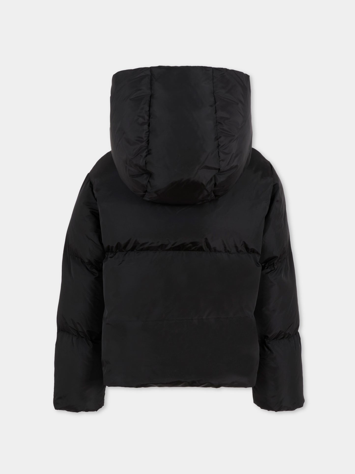 Piumino nero per bambini con logo,Mm6 Maison Margiela,M60823-MM001-M6900