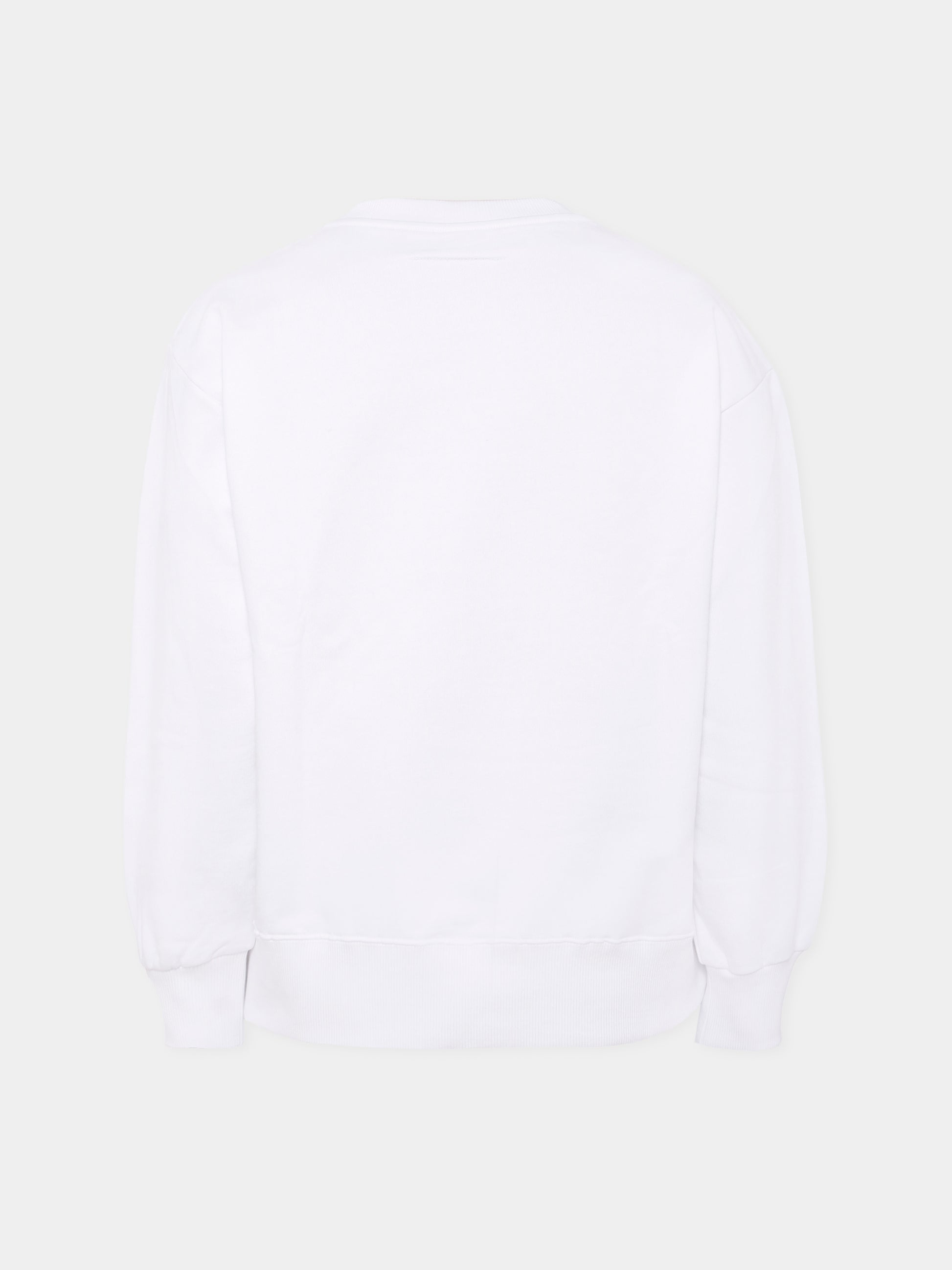 Felpa bianca per bambini con spilla da balia,Mm6 Maison Margiela,M60868-MM04H-M6100