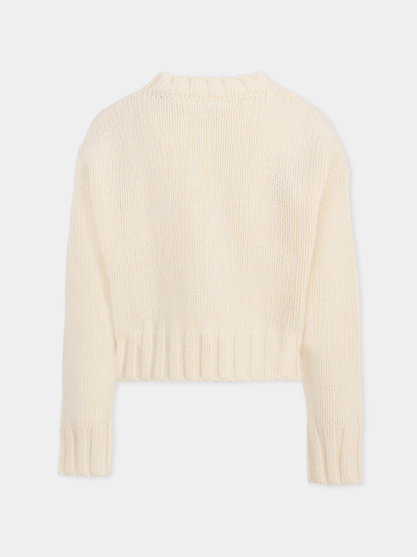 Maglione bianco per bambini con logo,Mm6 Maison Margiela,M60882-MM06M-M6101