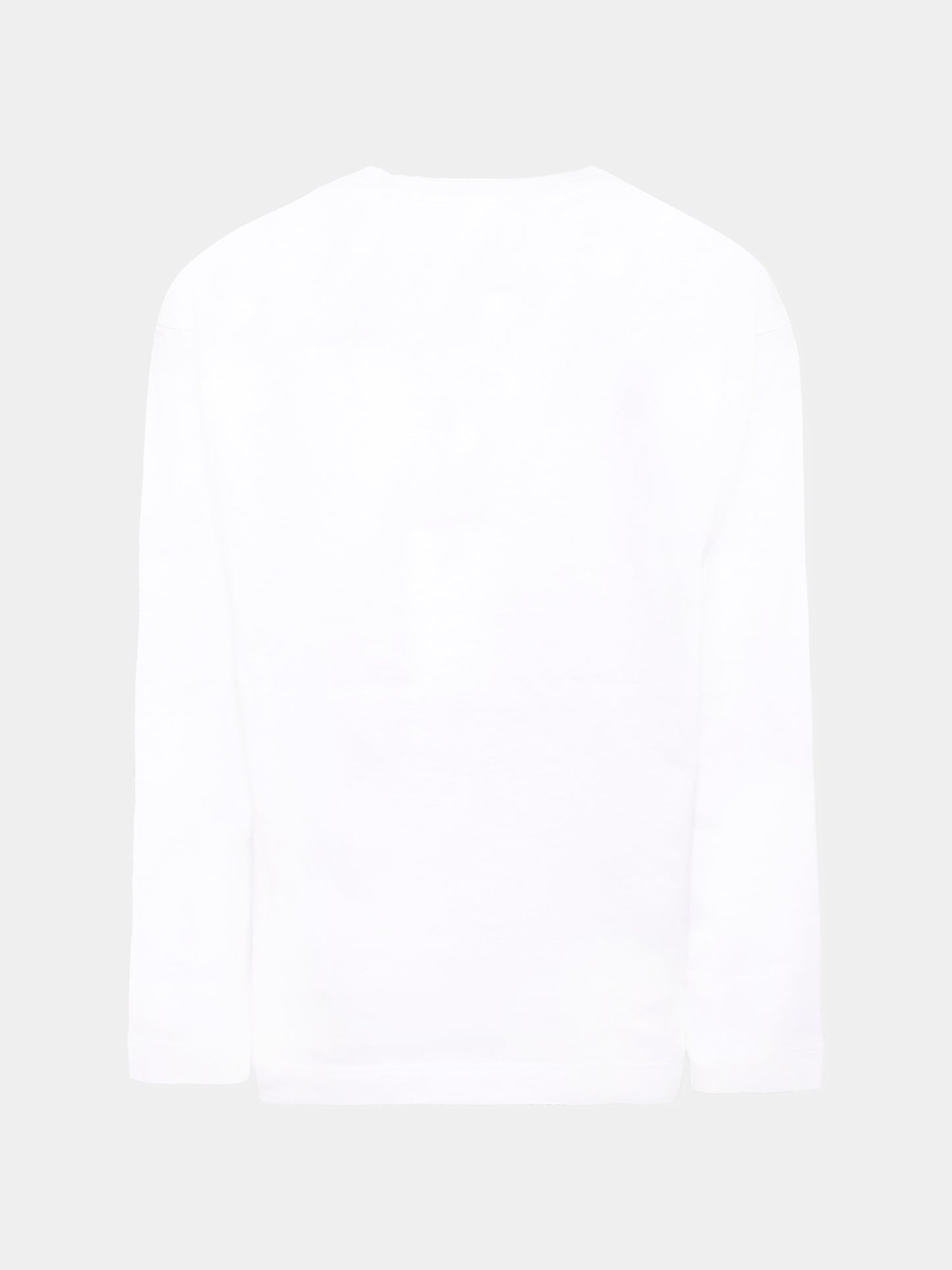 T-shirt bianca per bambini con logo numerico,Mm6 Maison Margiela,M60910-MM04I-M6100