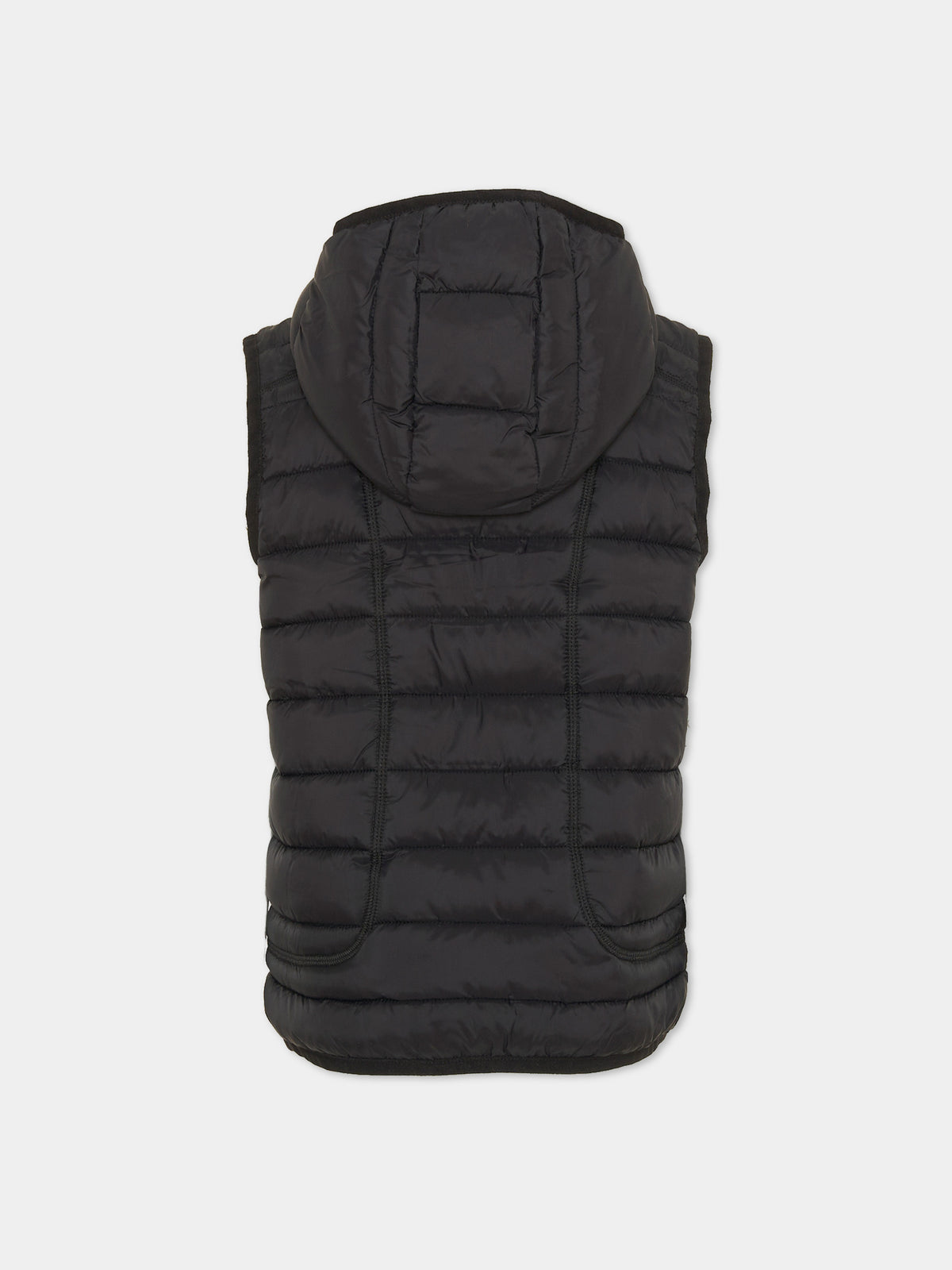 Gilet nero per bambino con logo,Diesel,J02424-KXBRD-K900