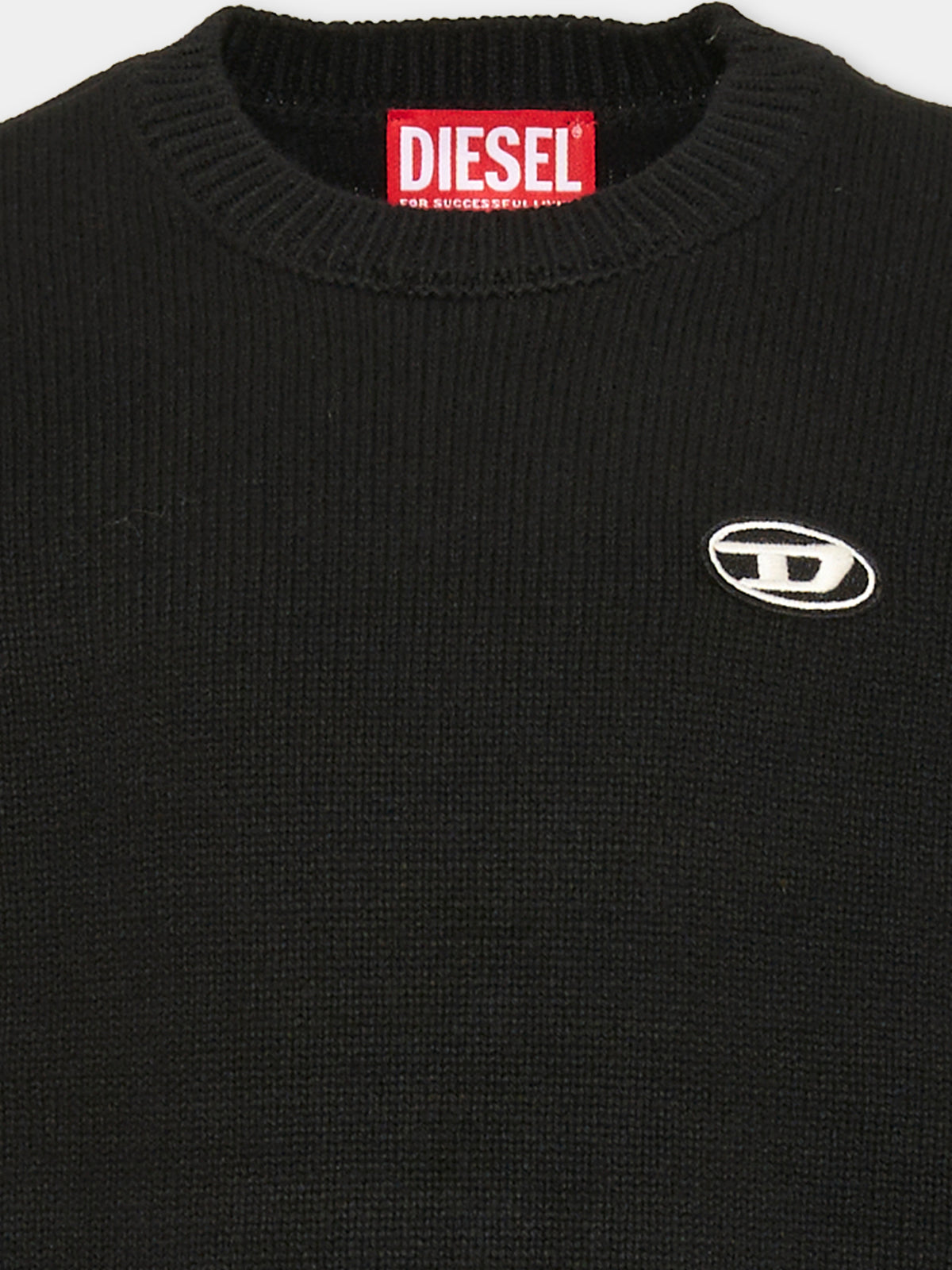 Maglione nero per bambino con logo,Diesel,J02430-KYAYX-K900