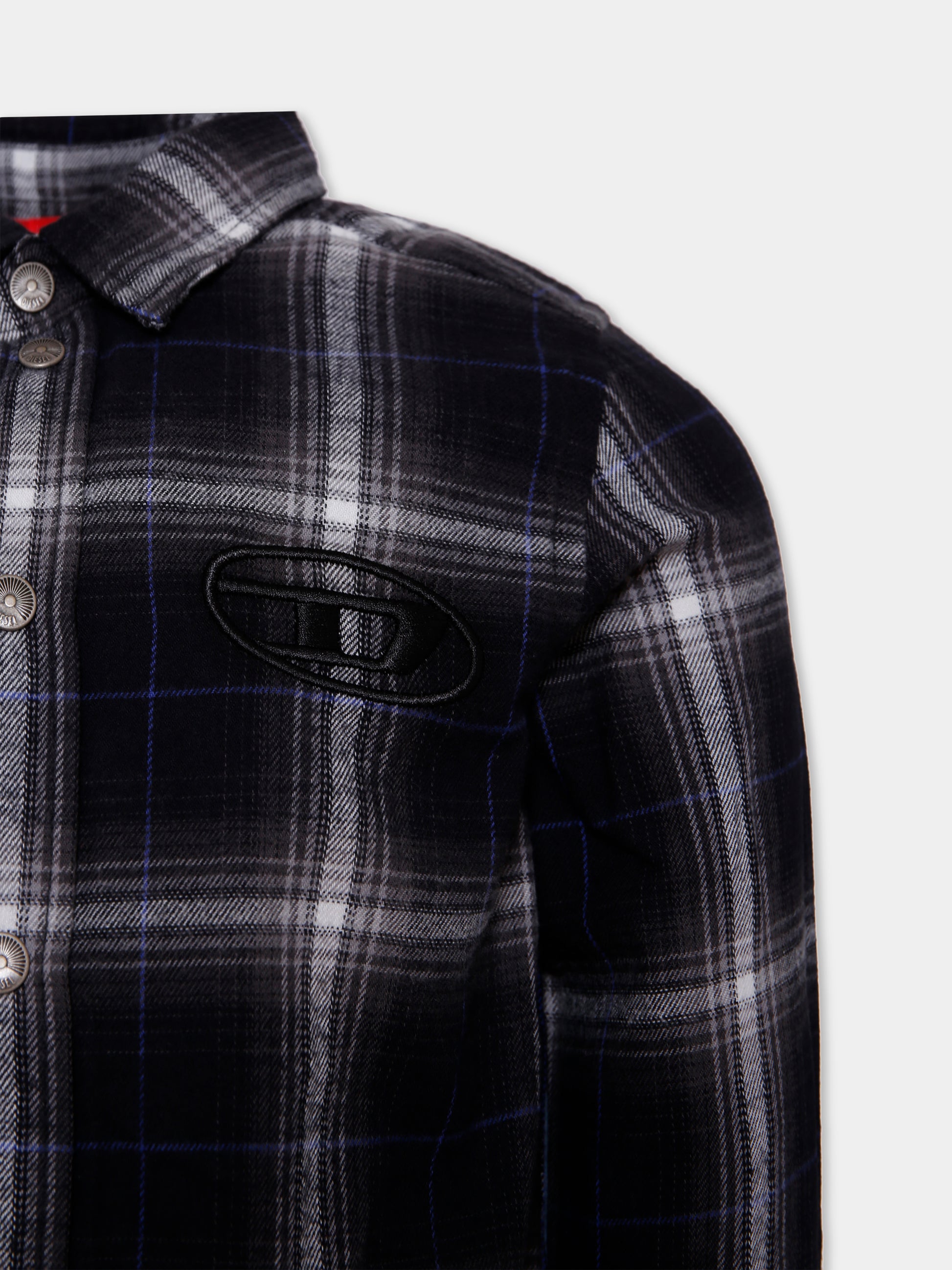 Camicia nera per bambino con logo,Diesel,J02468-KXBQV-K804A
