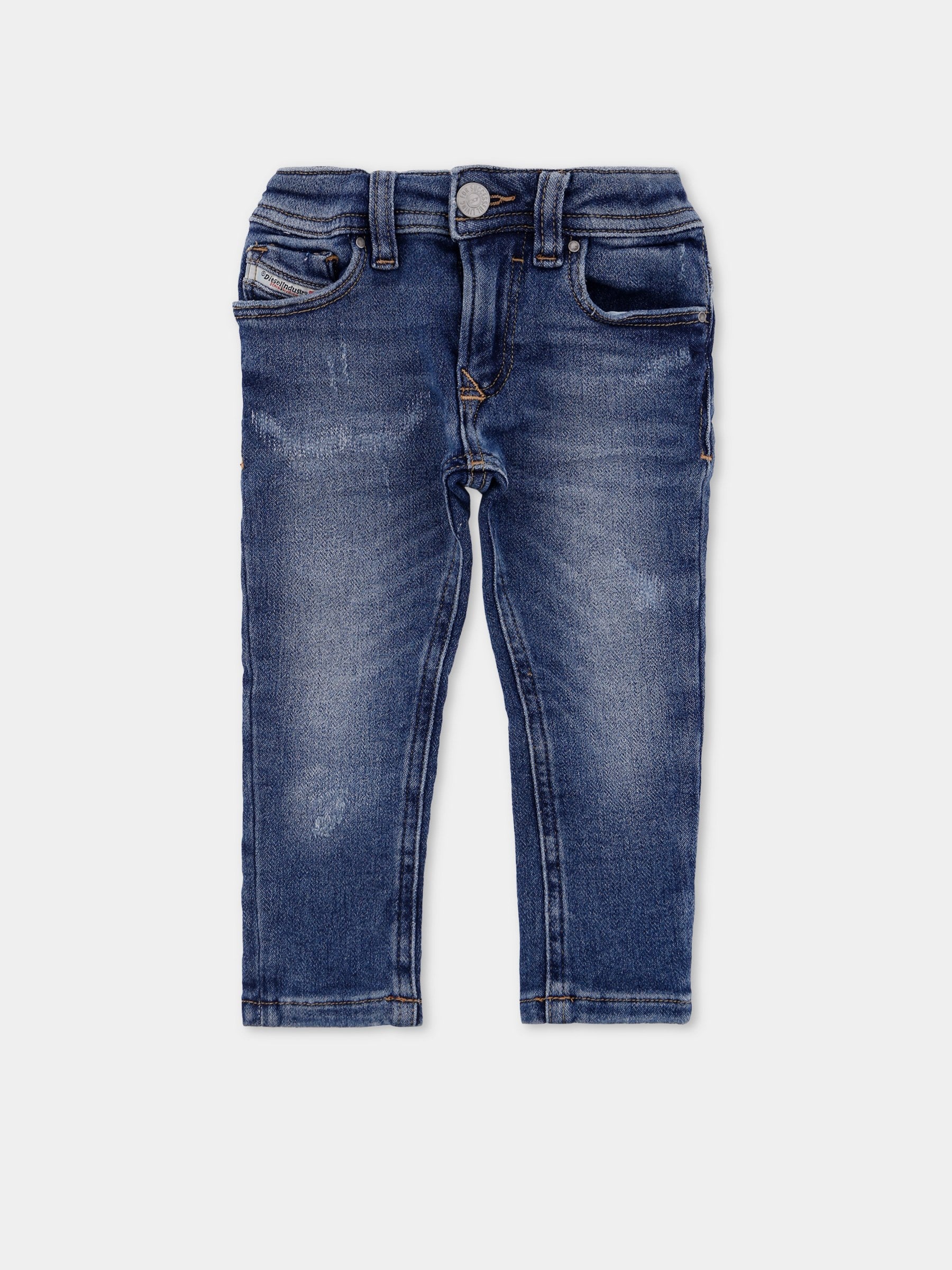 Jeans denim per neonato con logo,Diesel,K00309-KXBQF-K01