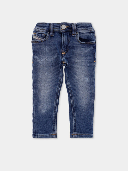 Jeans denim per neonato con logo,Diesel,K00309-KXBQF-K01