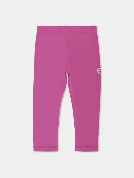 Leggings viola per neonata con logo,Diesel,K00667-0AFAA-K624