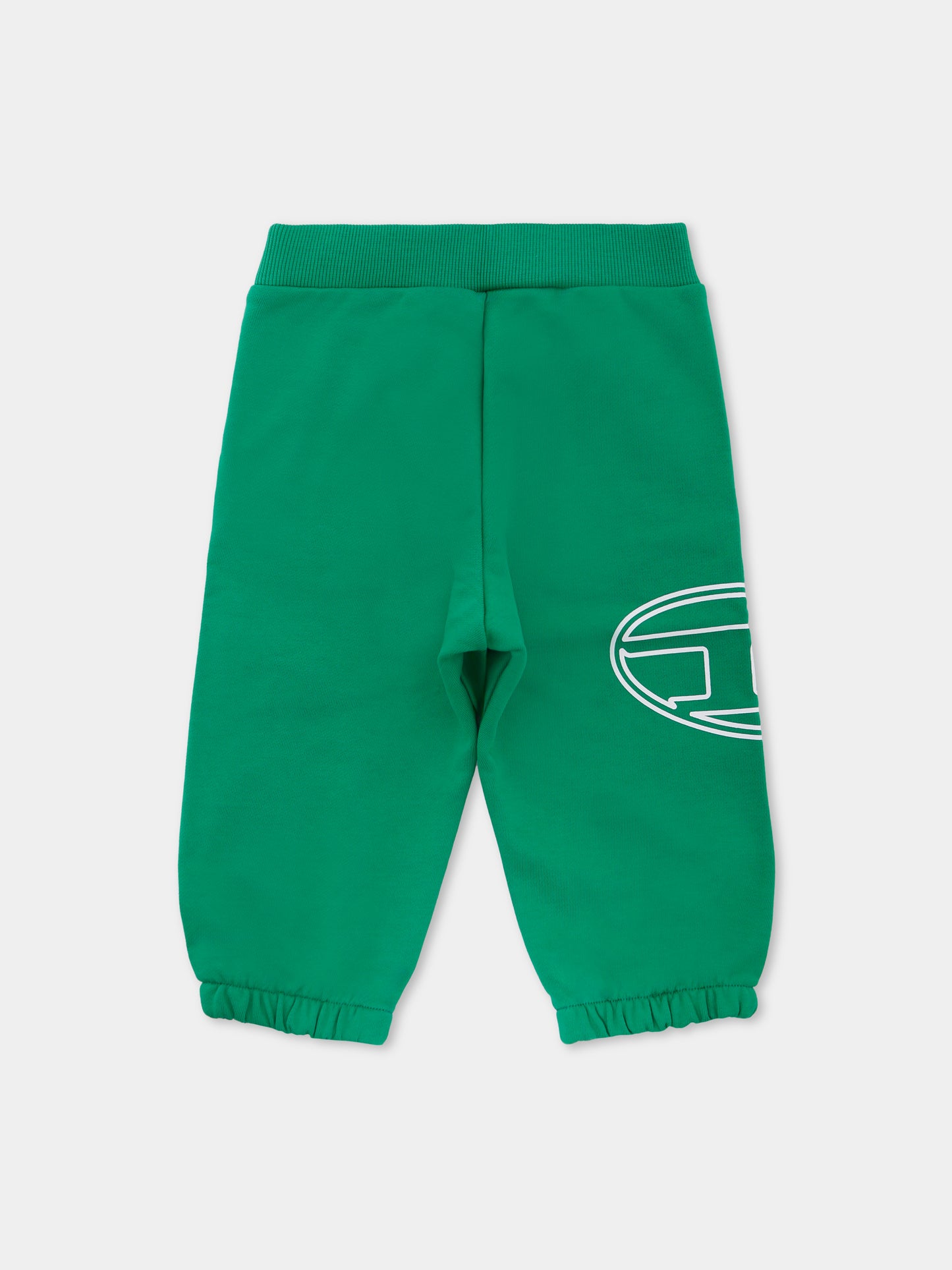 Pantaloni verde per neonato con logo,Diesel,K00693-KYAVF-K560
