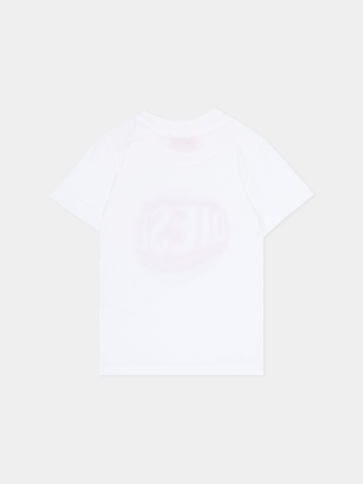 T-shirt bianca per neonato con logo,Diesel,K00704-00YI9-K100