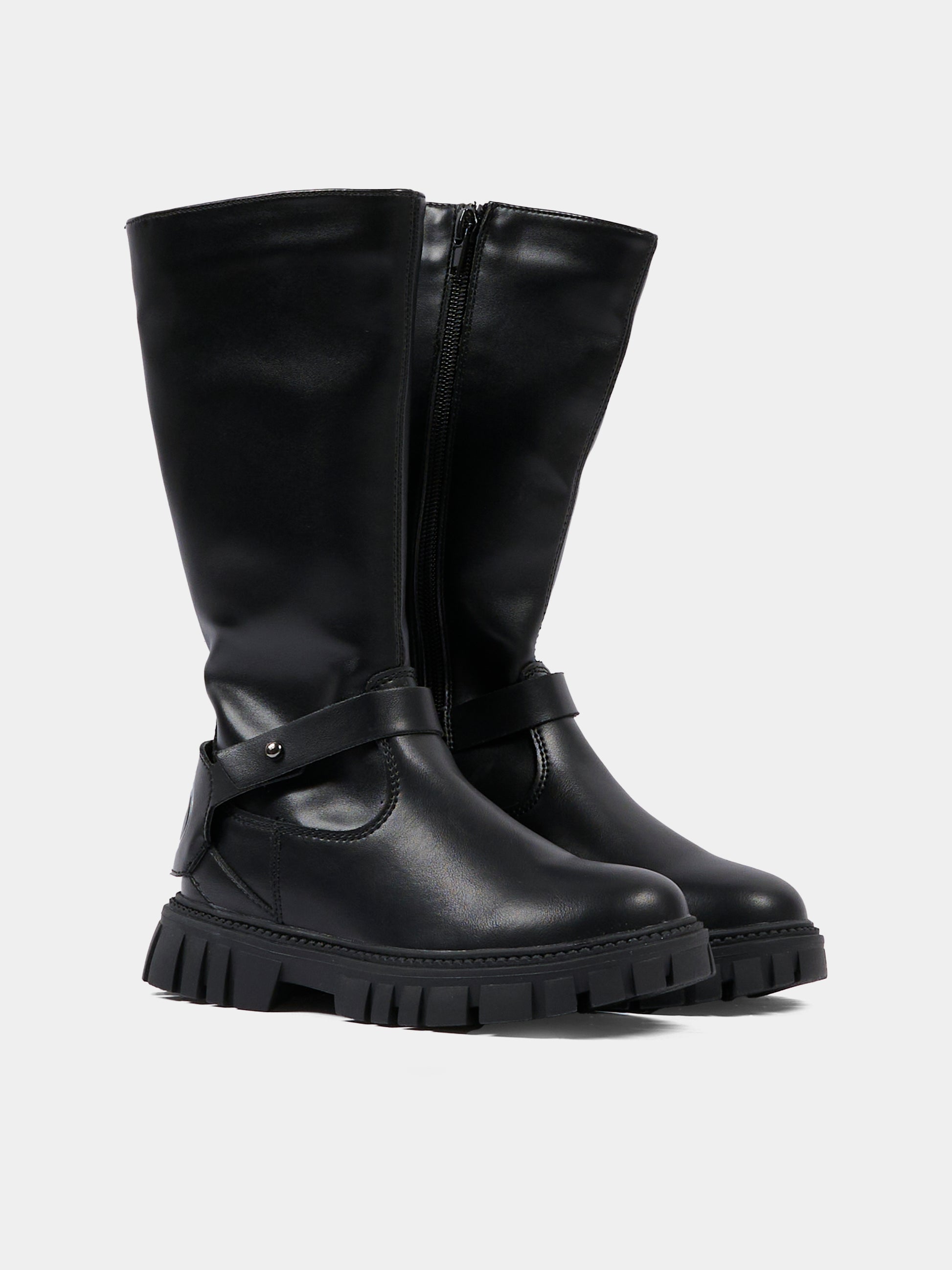 Stivali neri per bambina con logo,Diesel,BC1047-P1040-T8013