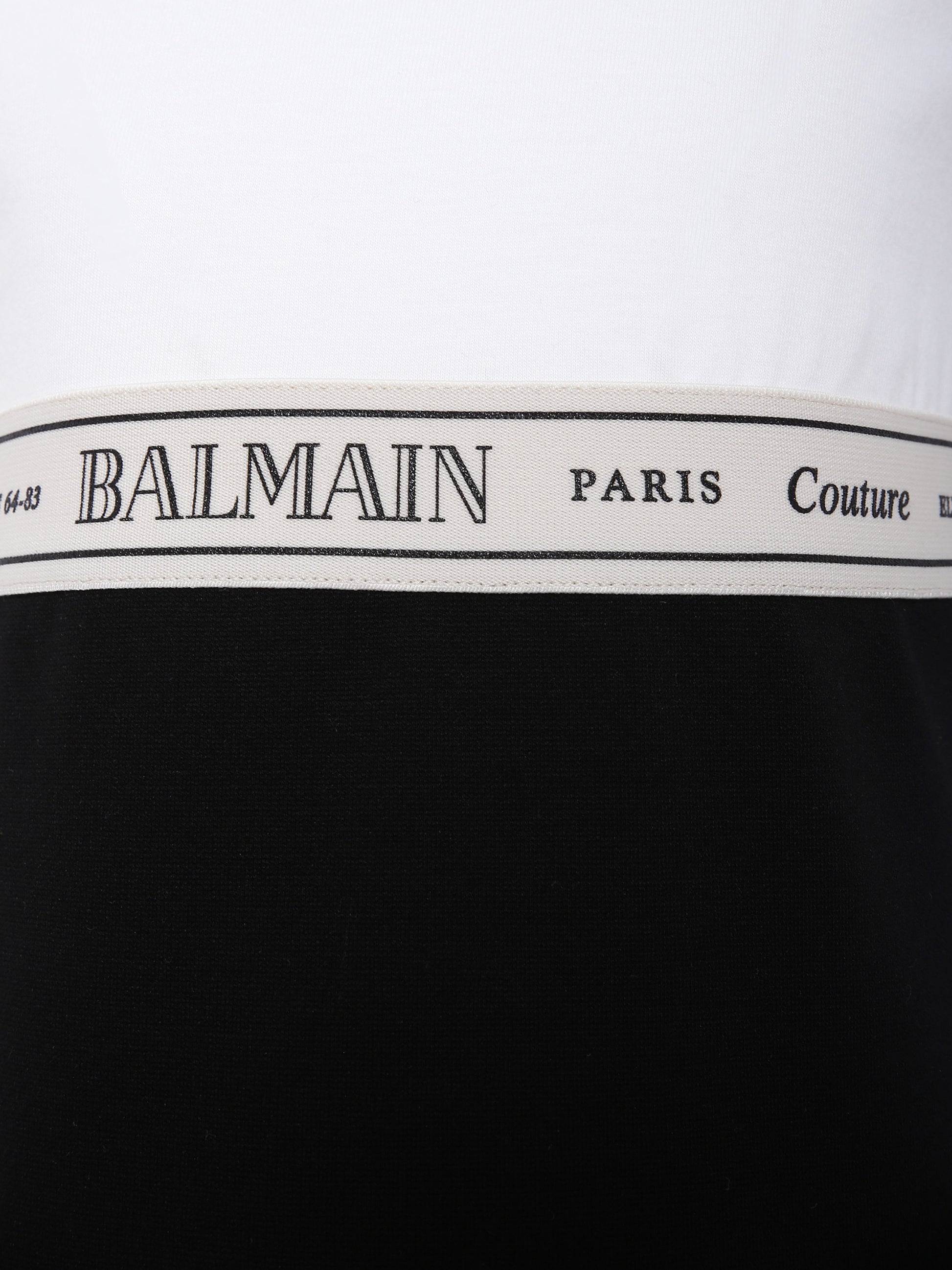 Vestito nero per bambina con logo,Balmain Kids,BX1B91-J0371 930BC