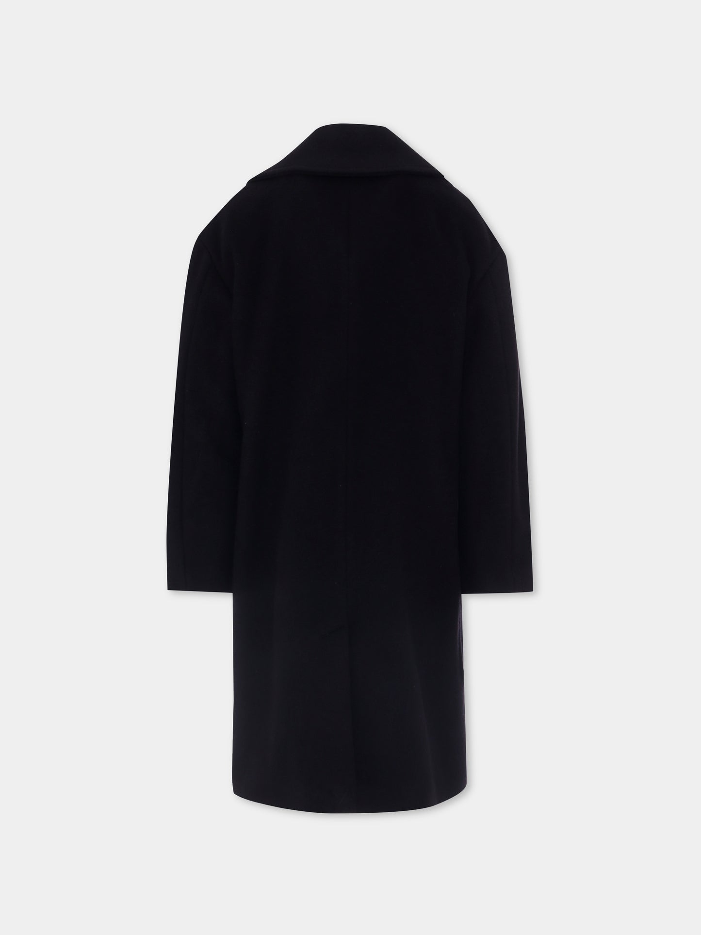 Cappotto nero per bambina,Balmain Kids,BX2P40-E0086 930OR