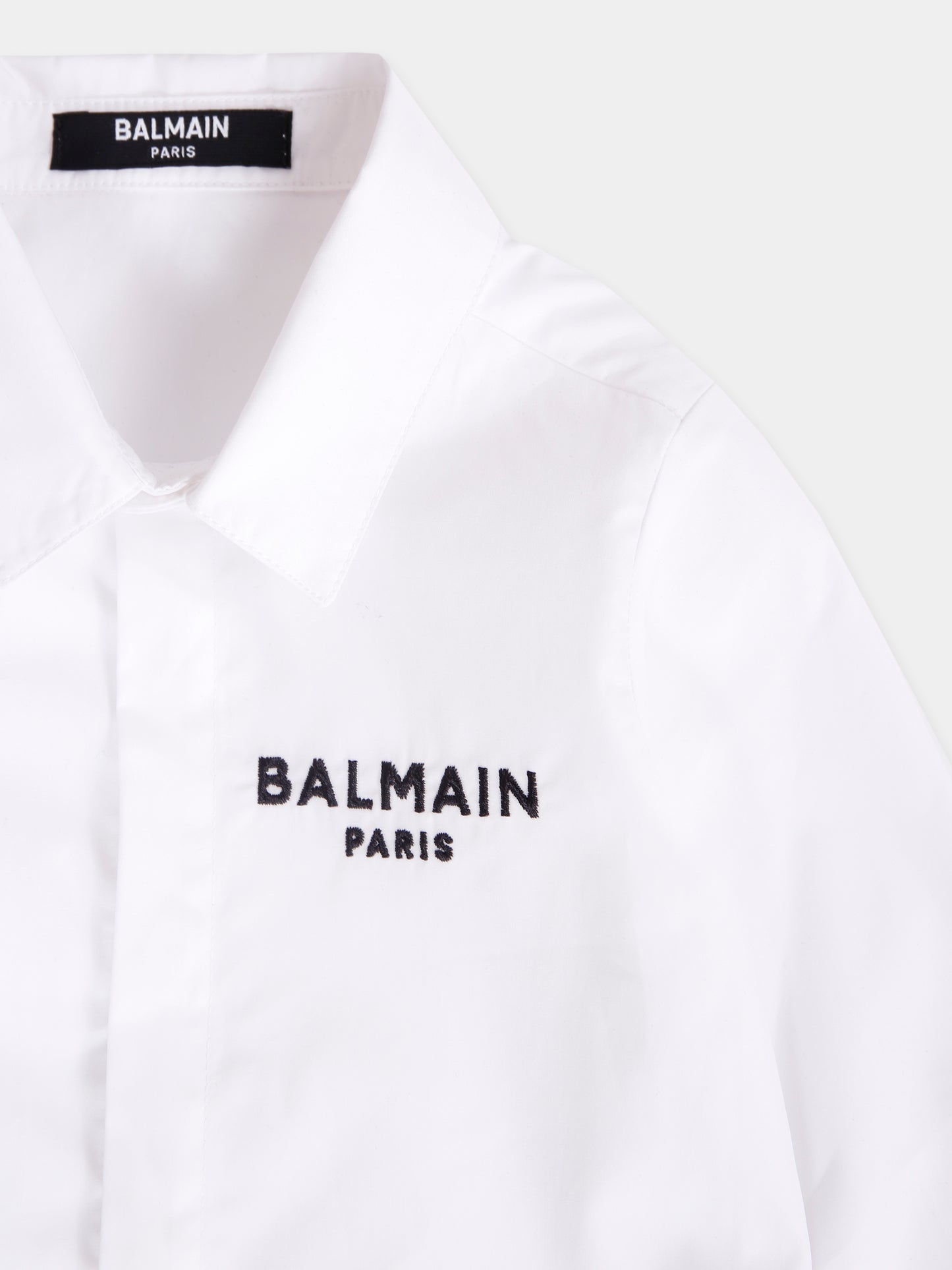 Camicia bianca per neonato con logo,Balmain Kids,BX5500-P0536 100NE