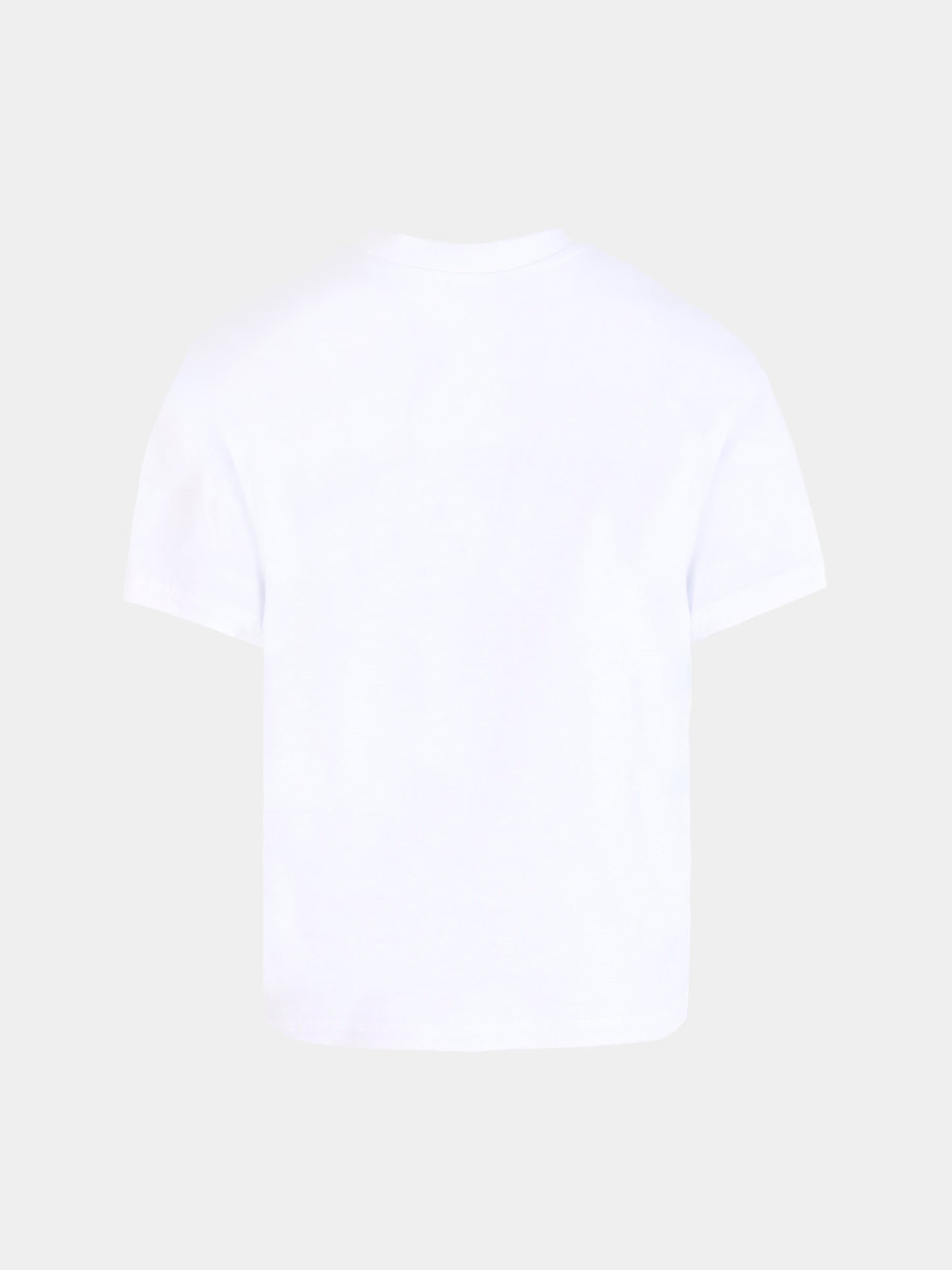 T-shirt bianca per bambini con logo ricamato,Balmain Kids,BX8P51-Z3186 100NE