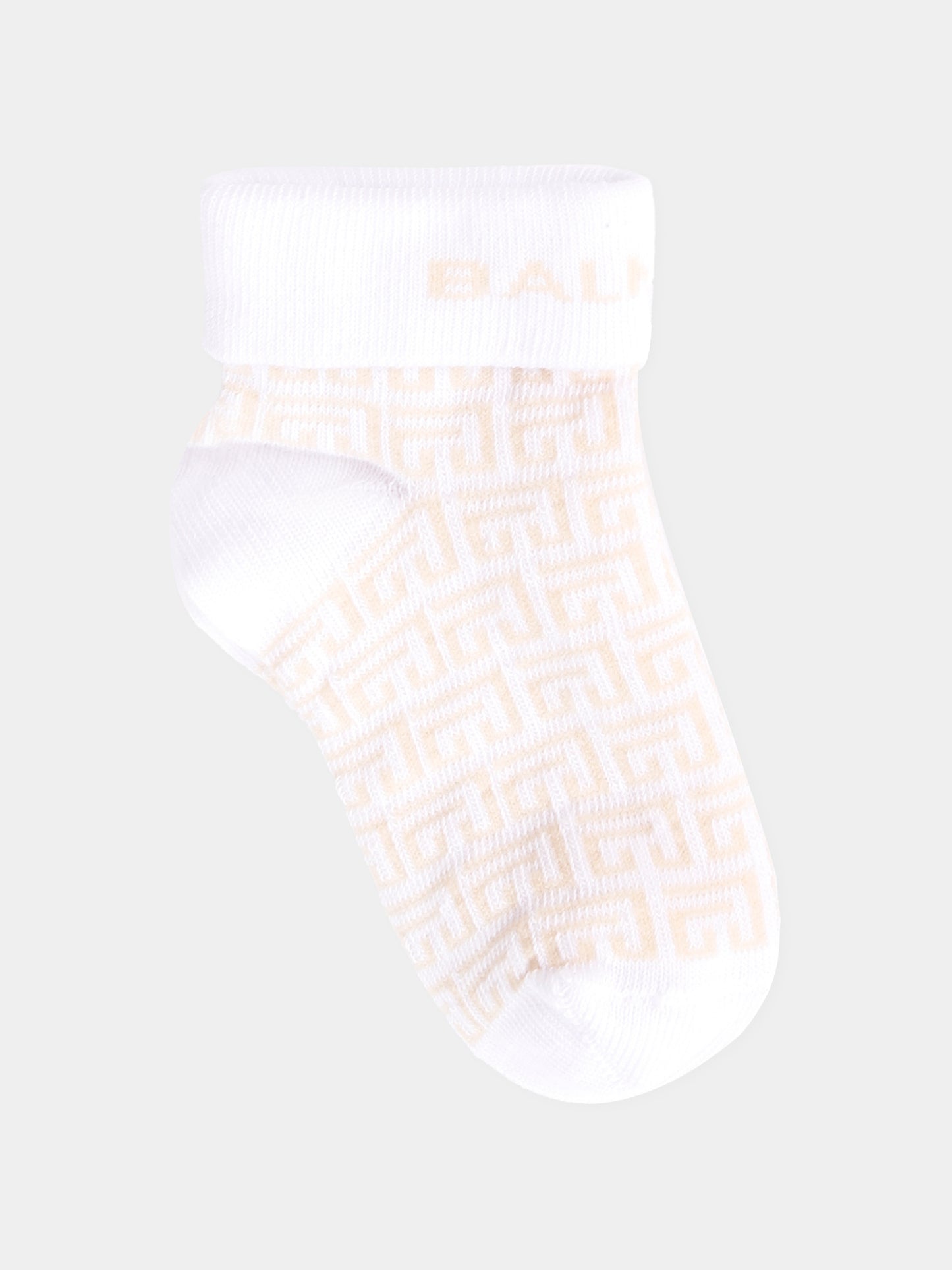 Set calzini multicolor per neonati con logo e iconico labirinto,Balmain Kids,BXB54A-Z0553 999