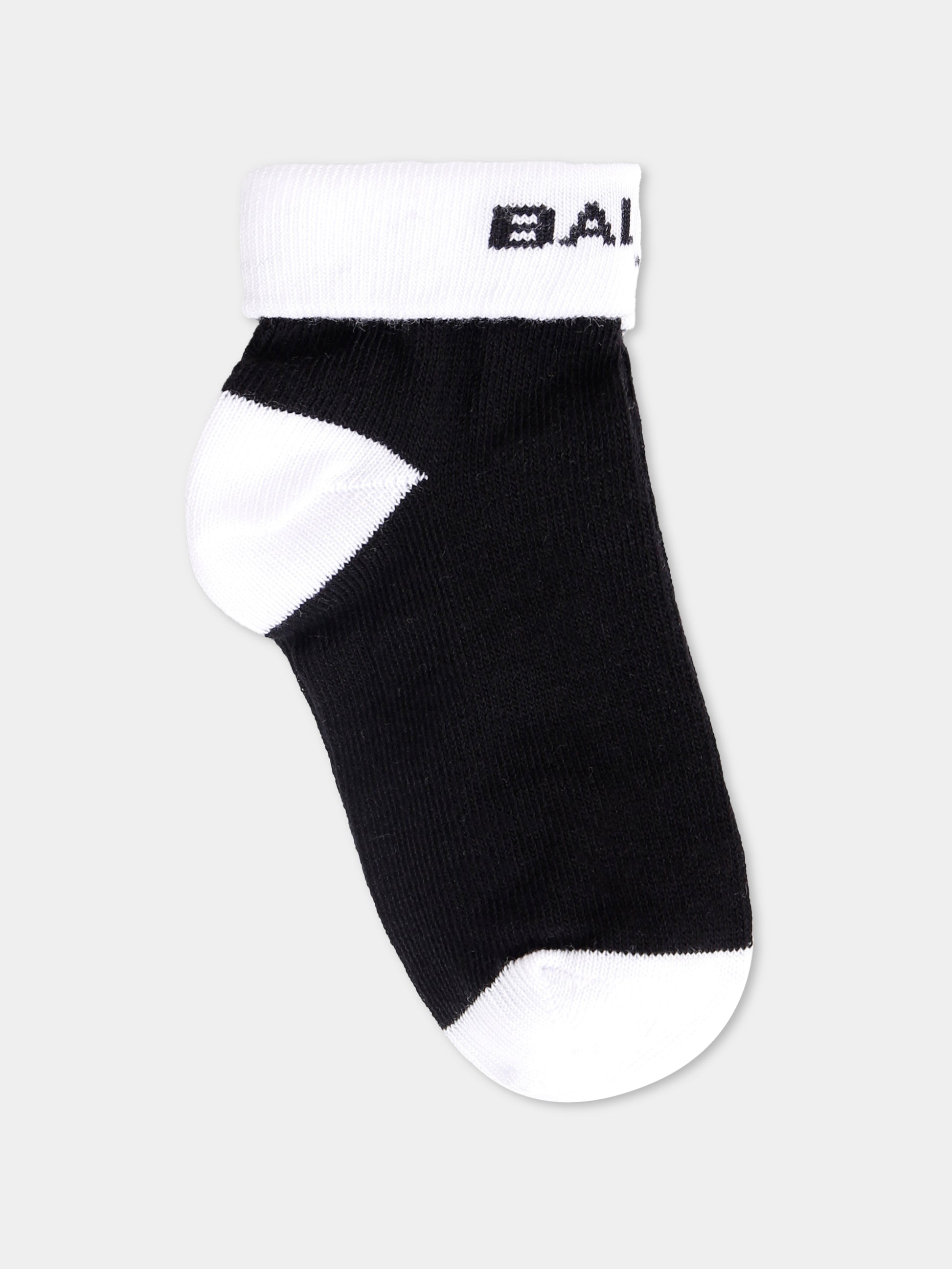 Set calzini multicolor per neonati con logo e iconico labirinto,Balmain Kids,BXB54A-Z0553 999