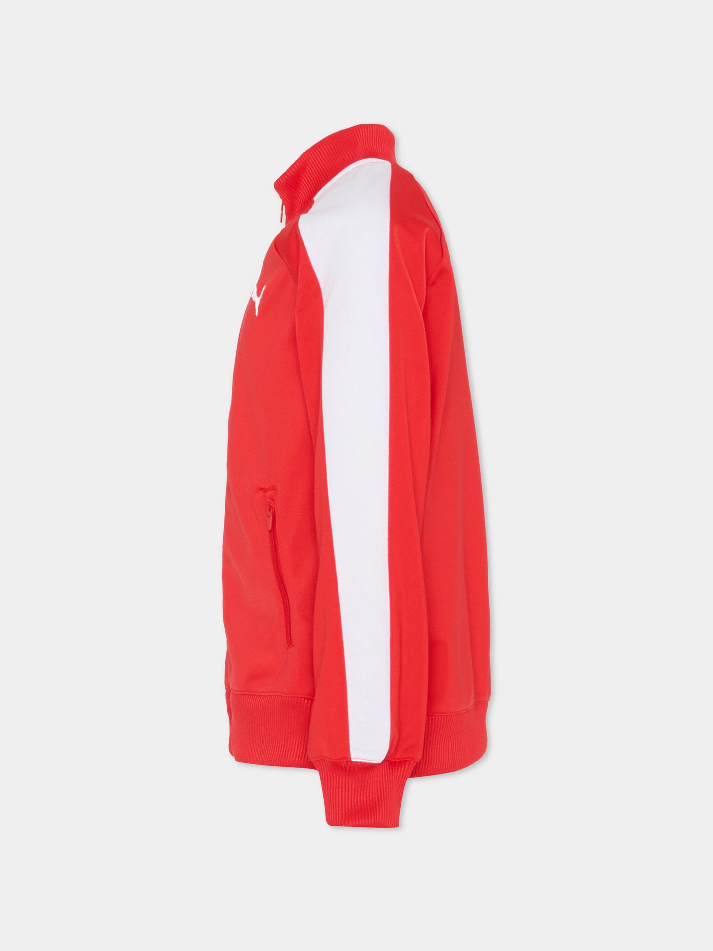 Felpa rossa per bambini con logo,Puma,629875 11