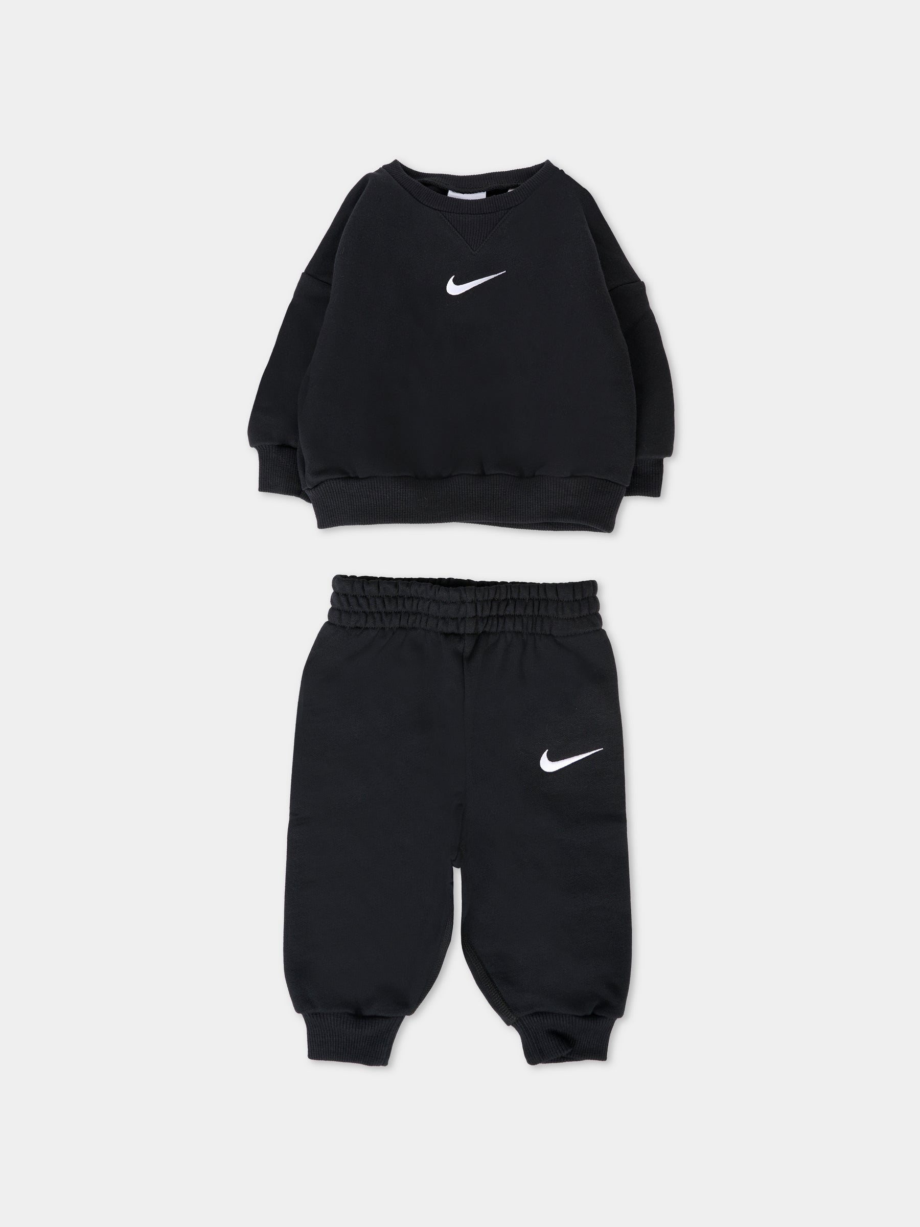 Completo nero per neonati con Swoosh bianco,Nike,66M188 023